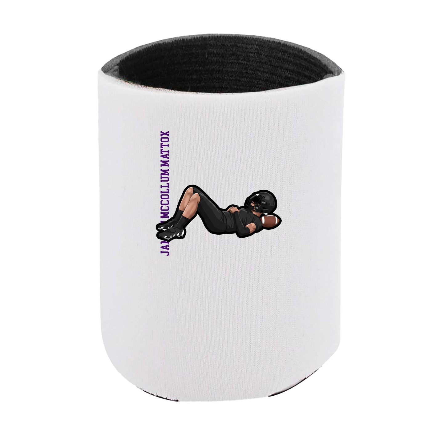 Can Holder — Name Vertical in White