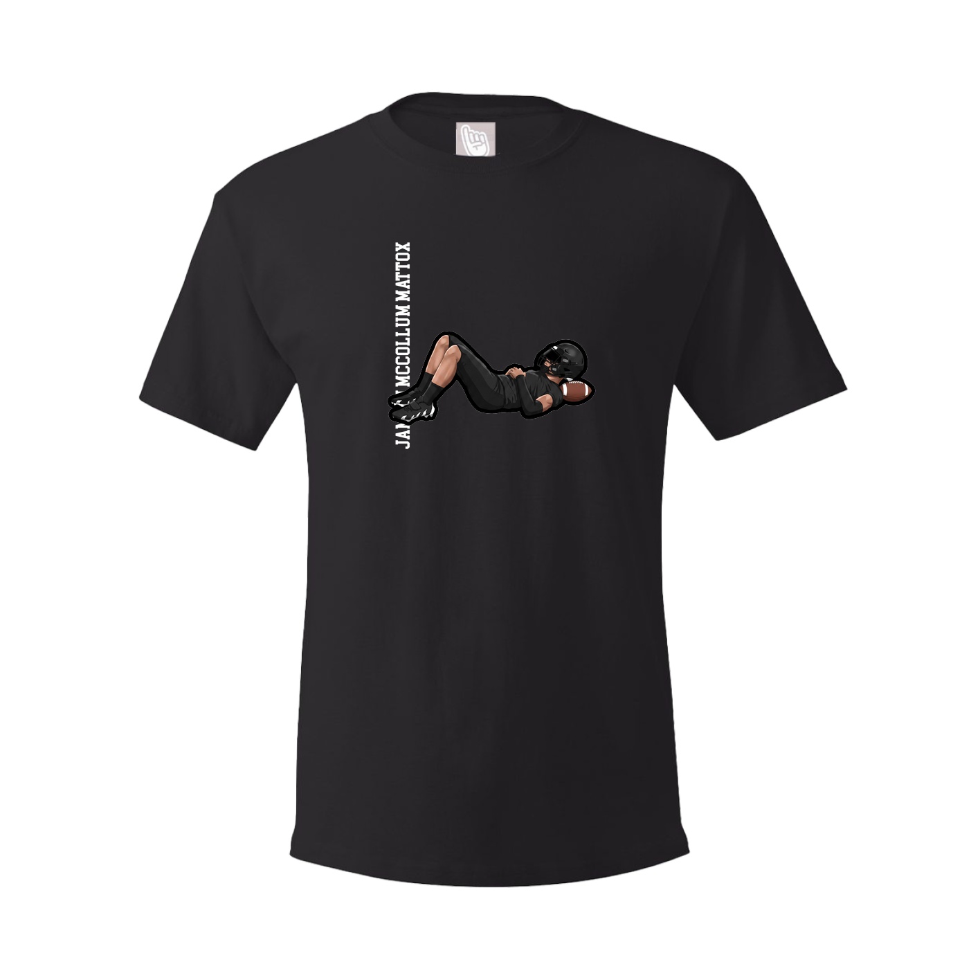 Tee — Name Vertical in Black