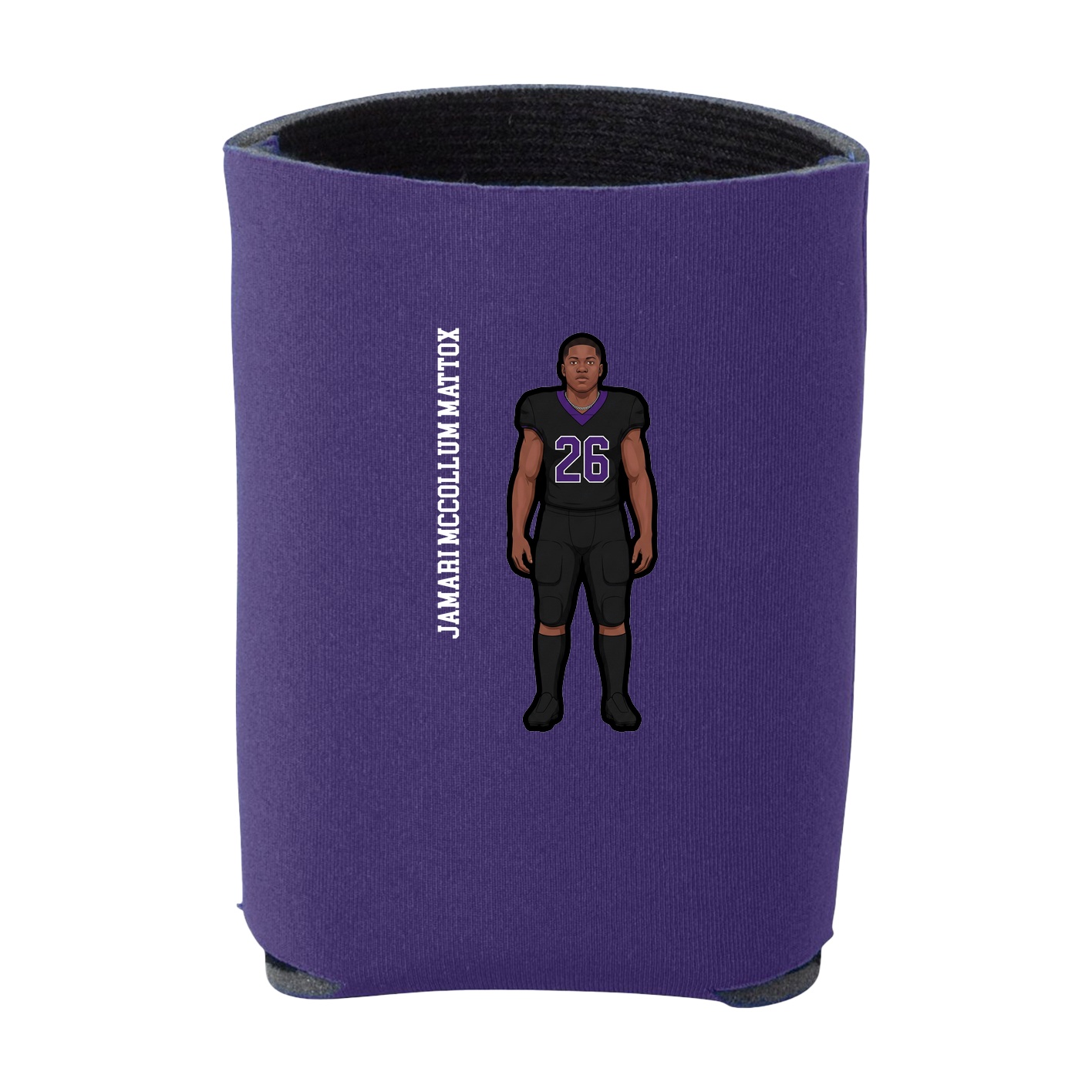 Can Holder — Name Vertical in Purple
