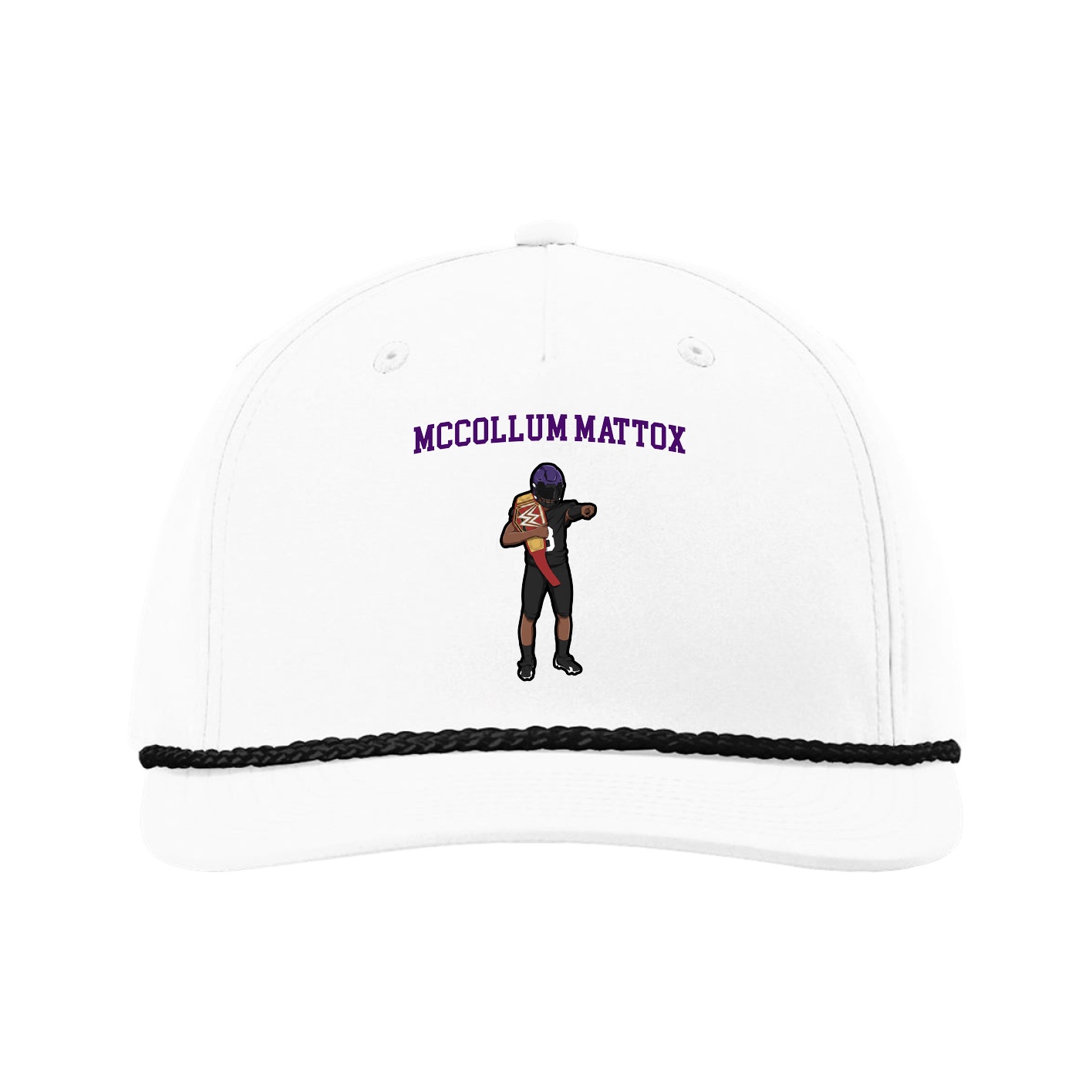 Five-Panel Classic Rope Cap — Shirsey in White