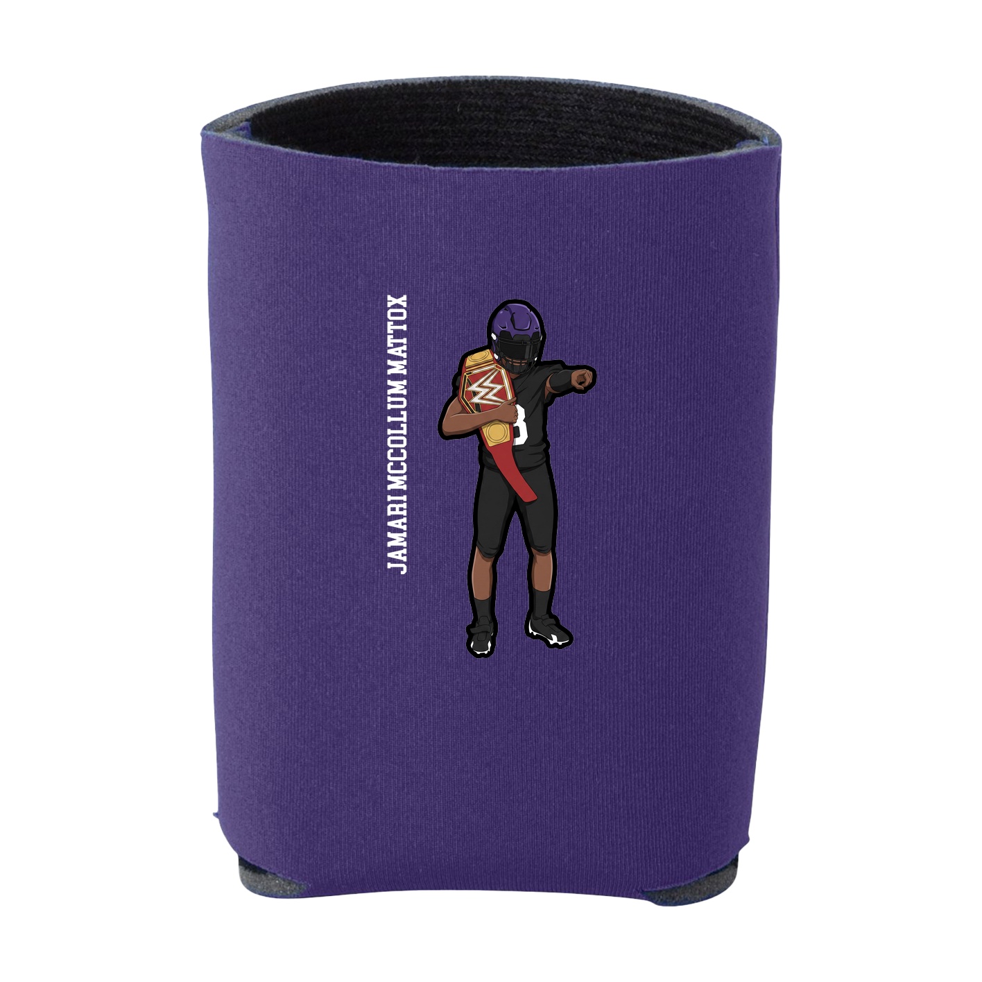 Can Holder — Name Vertical in Purple