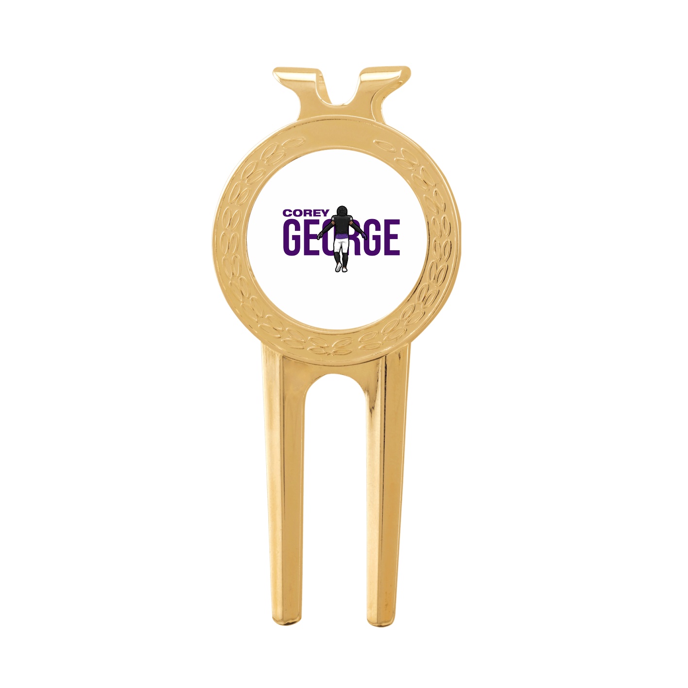 Divot Tool with Ball Marker — Player Name in Classic