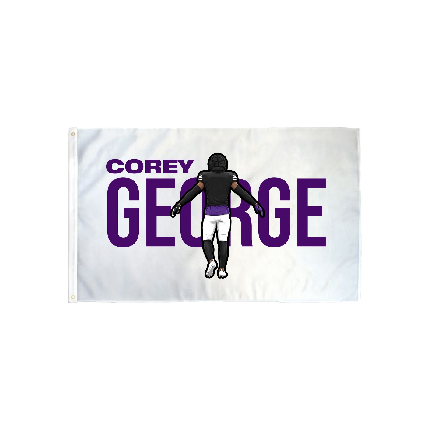 3x5 Flag — Player Name in Classic