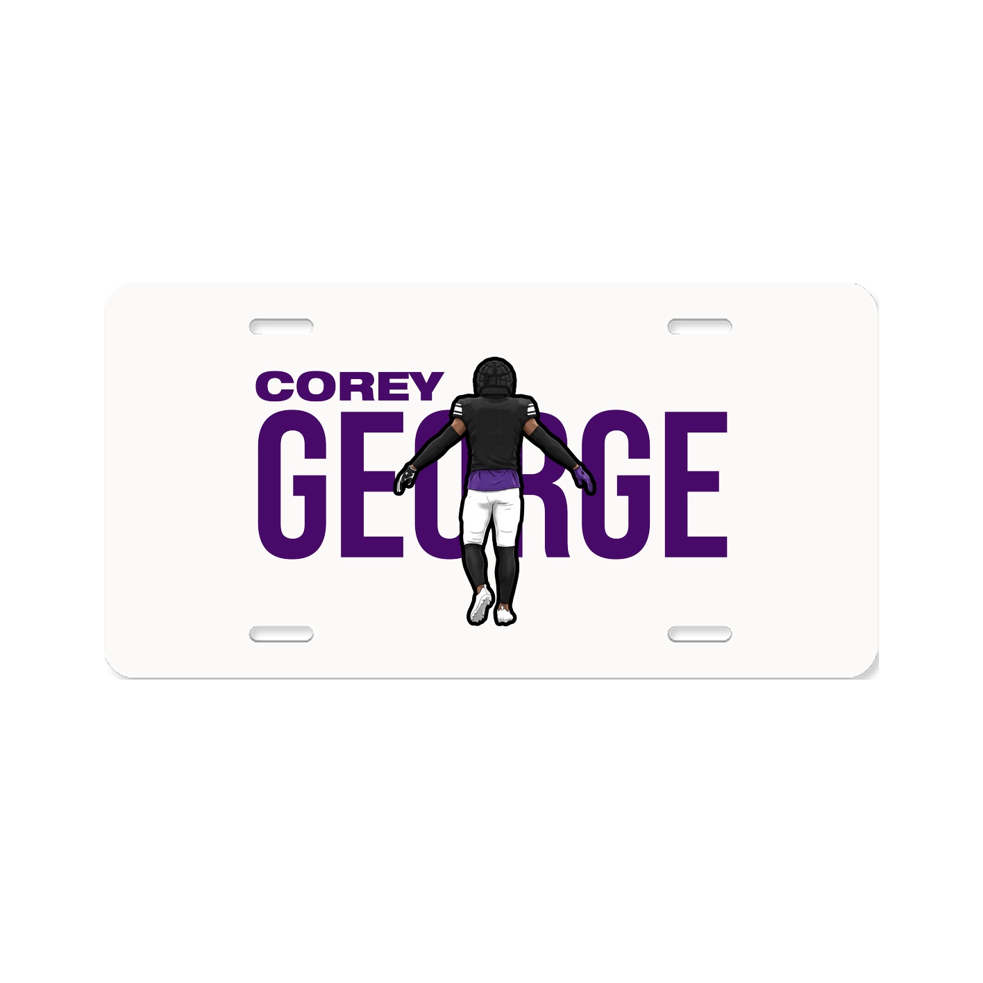 License Plate — Player Name in Classic