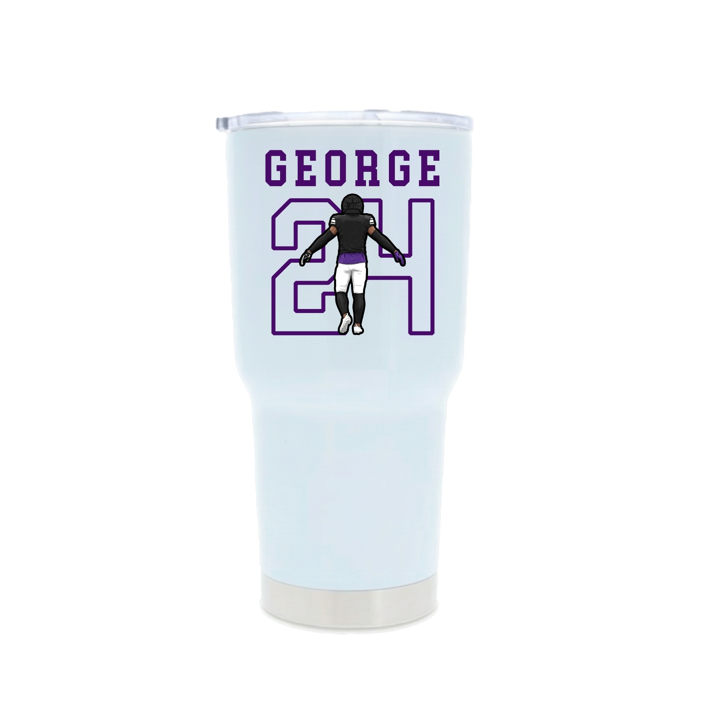 30oz Stainless Steel Tumbler — Shirsey in White