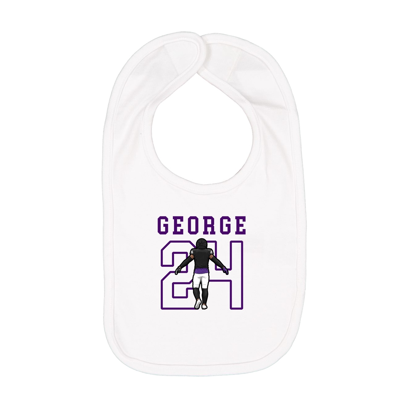 Infant Bib — Shirsey in White