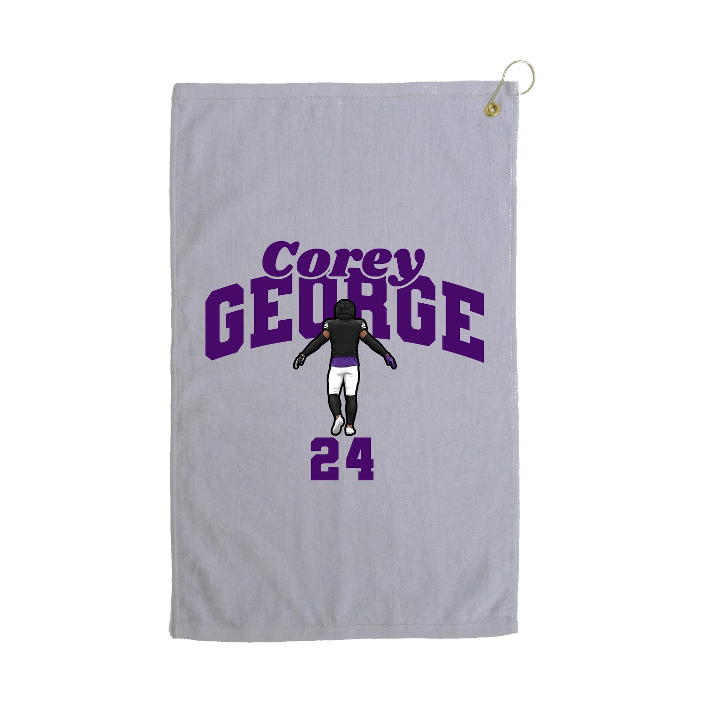 Golf Towel — Signature Arch in Grey