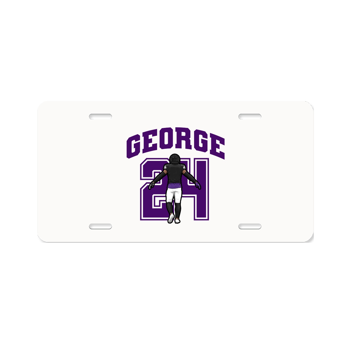License Plate — Number in Classic