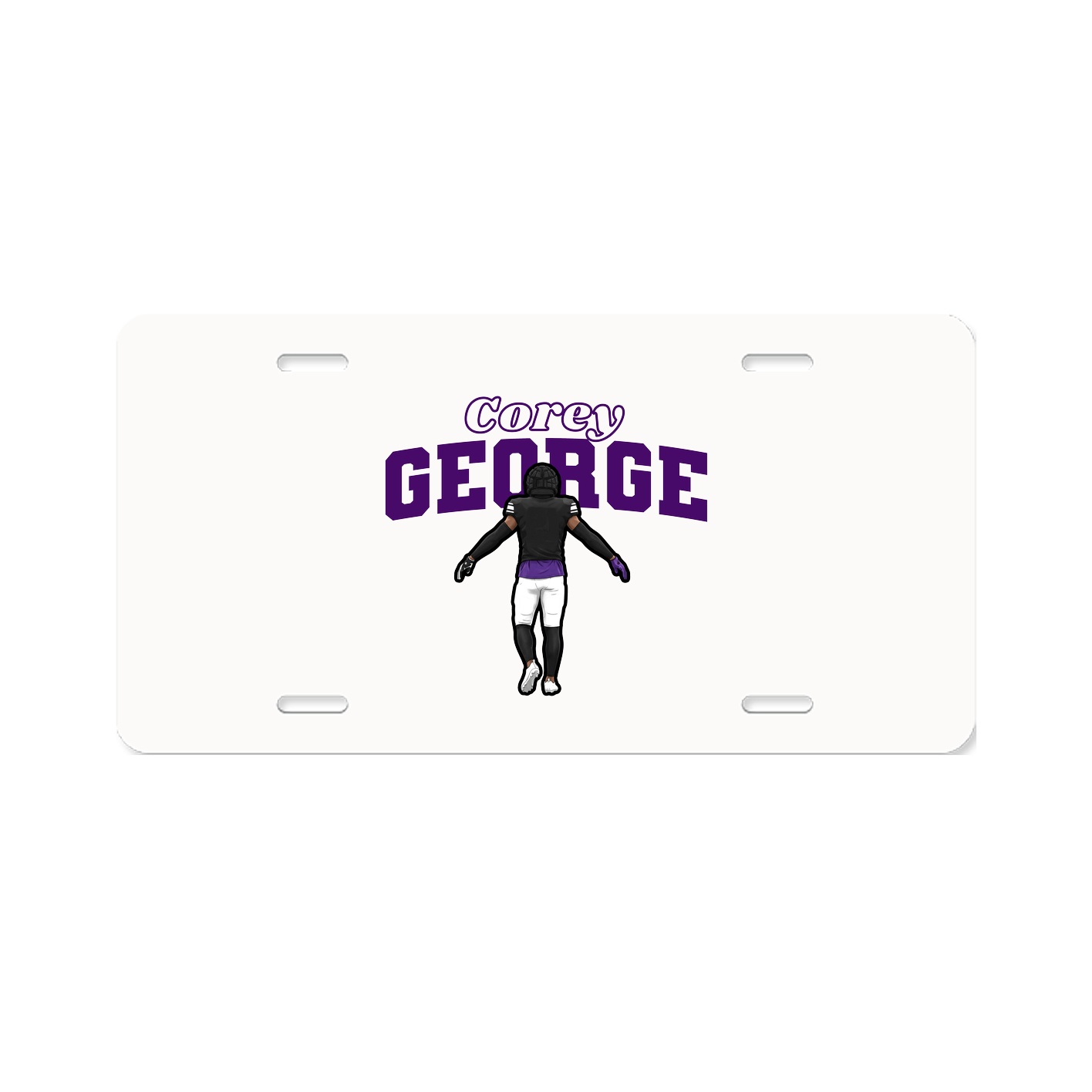 License Plate — Name Arch in Classic