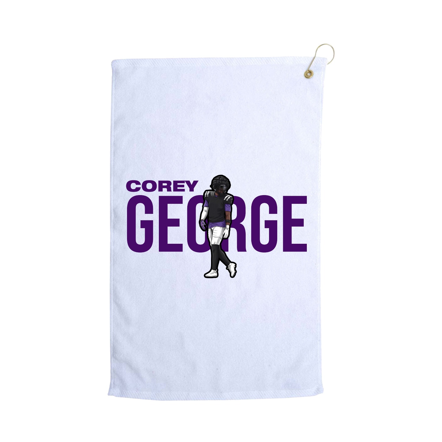 Golf Towel — Player Name in White