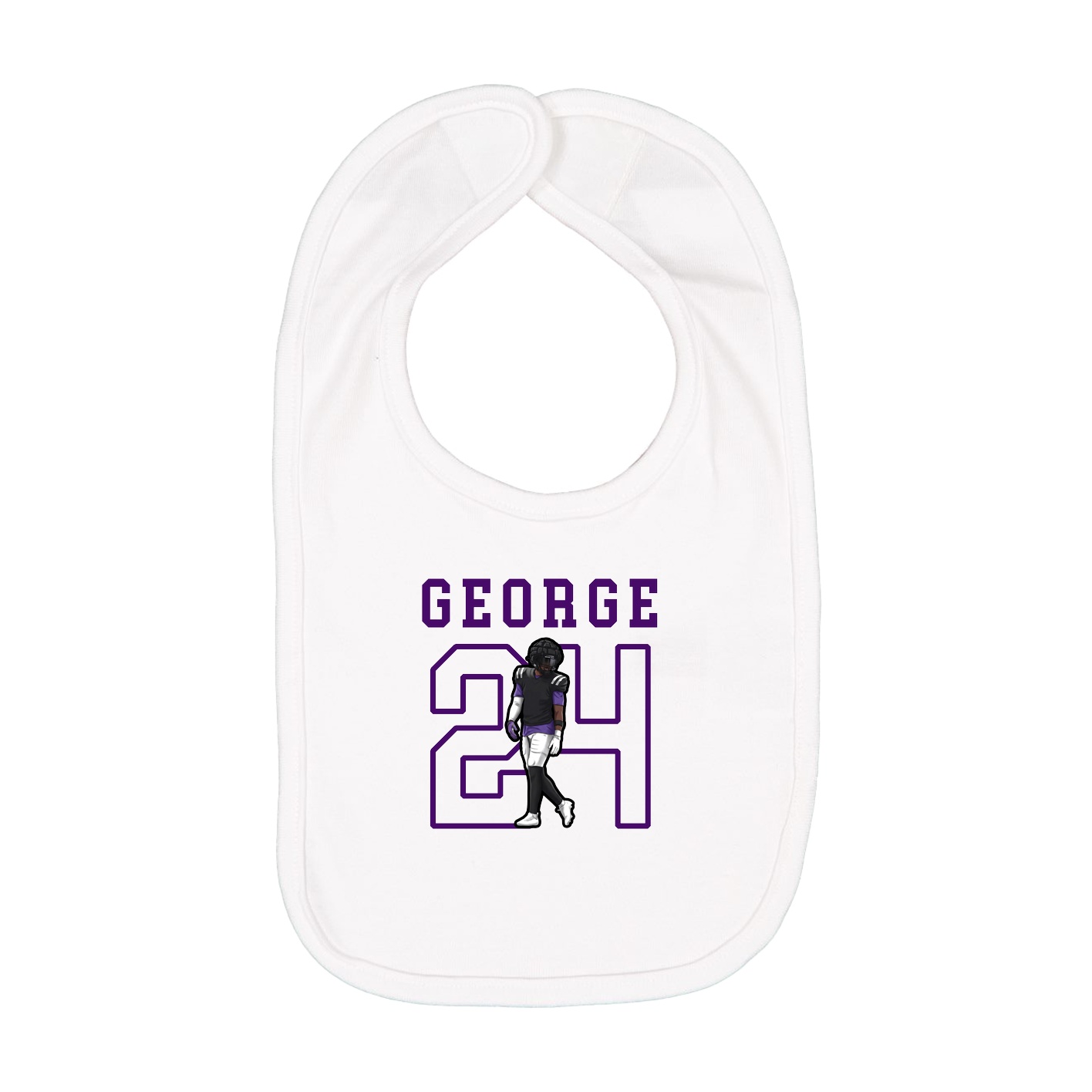 Infant Bib — Shirsey in White