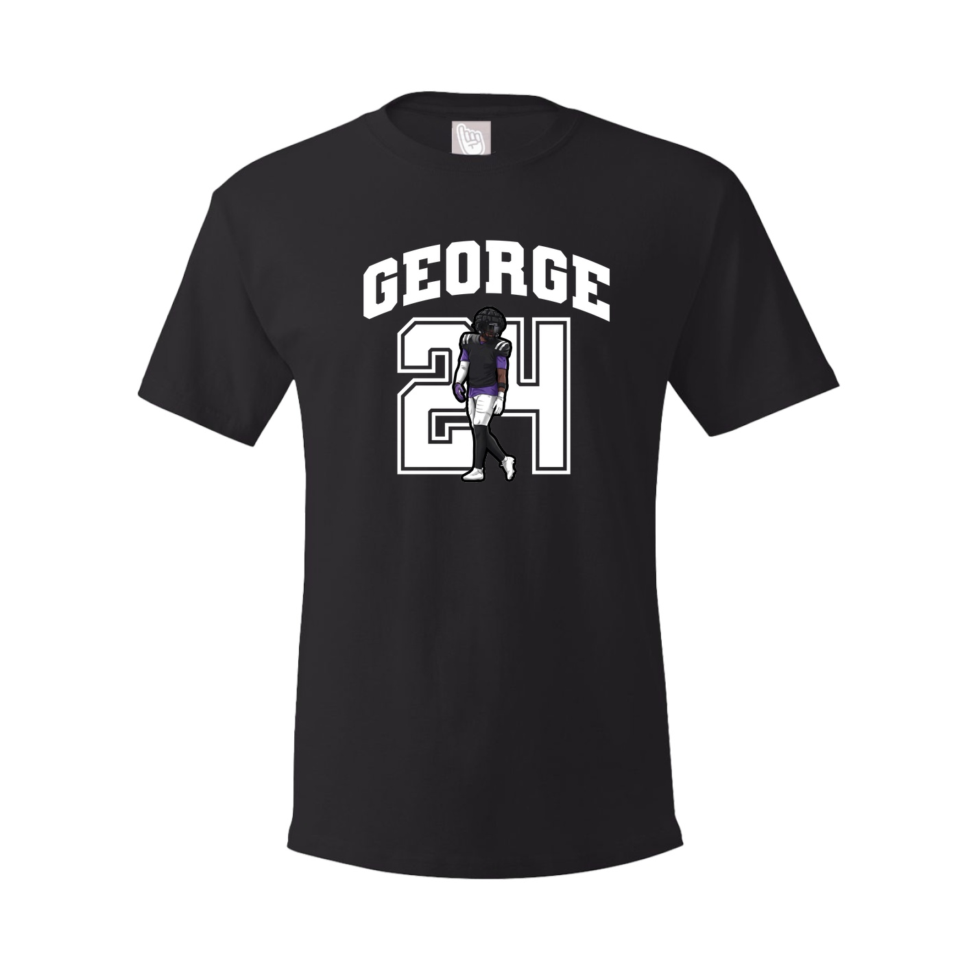 Youth Tee — Number in Black