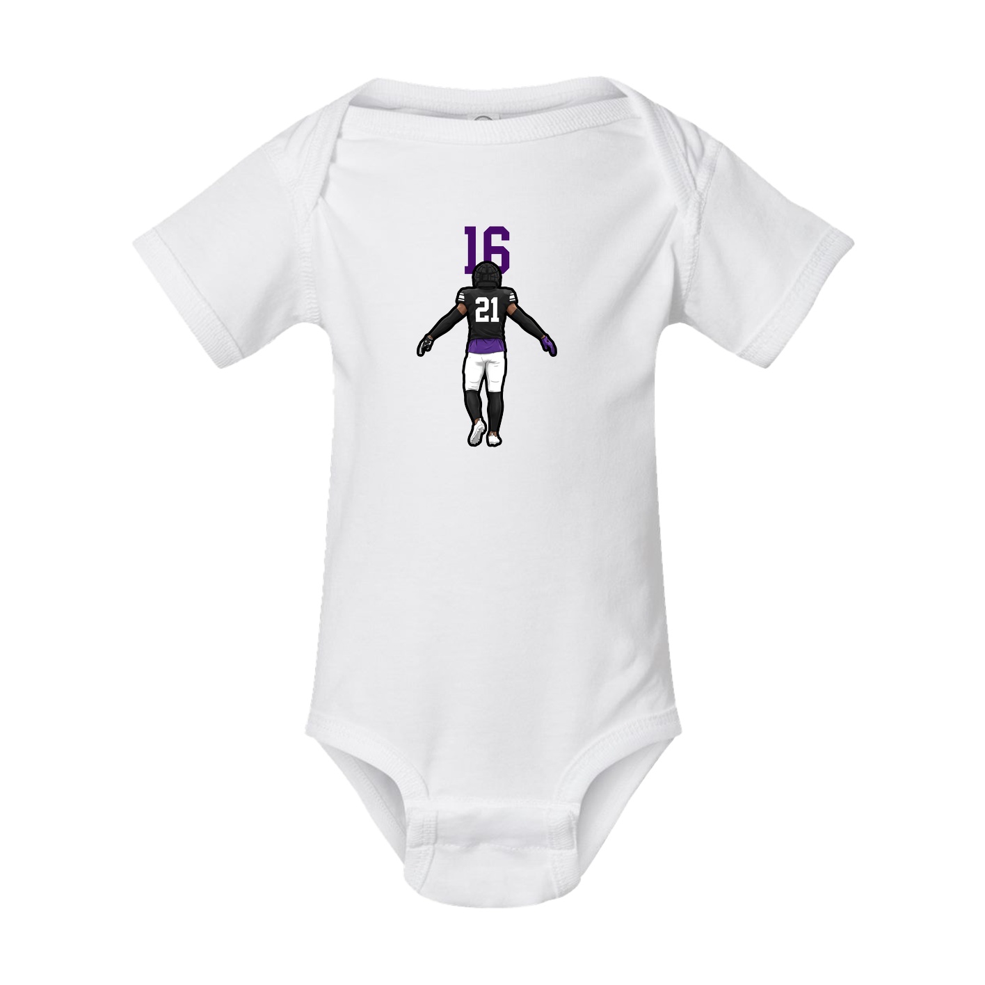 Baby Onesie — Number Top in White