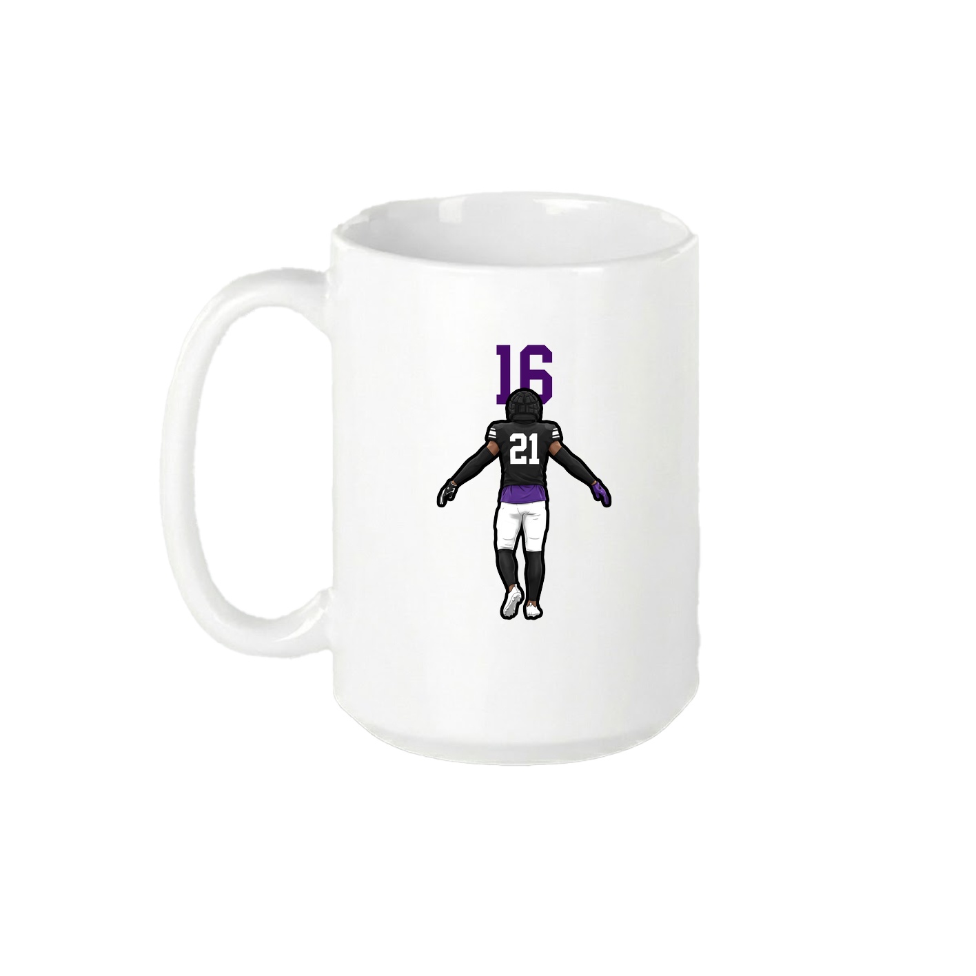15oz Coffee Mug — Number Top in White