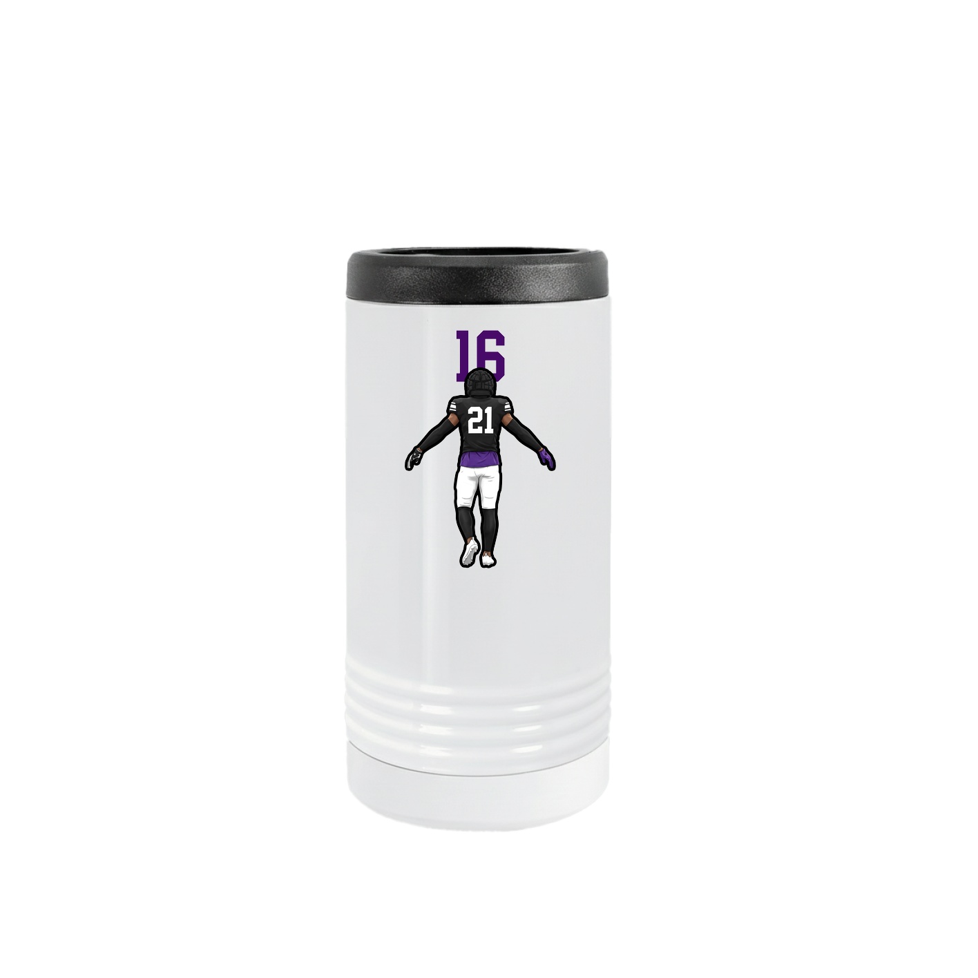 Slim Beverage Holder — Number Top in White