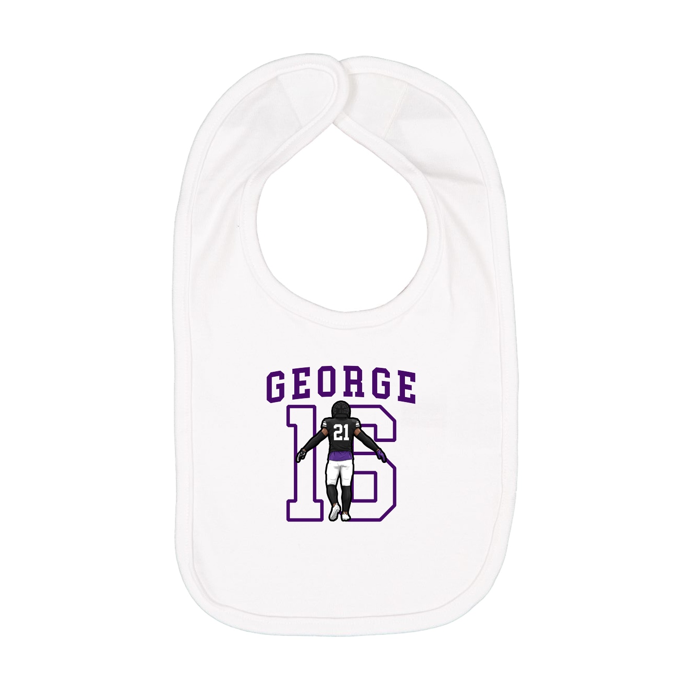 Infant Bib — Shirsey in White