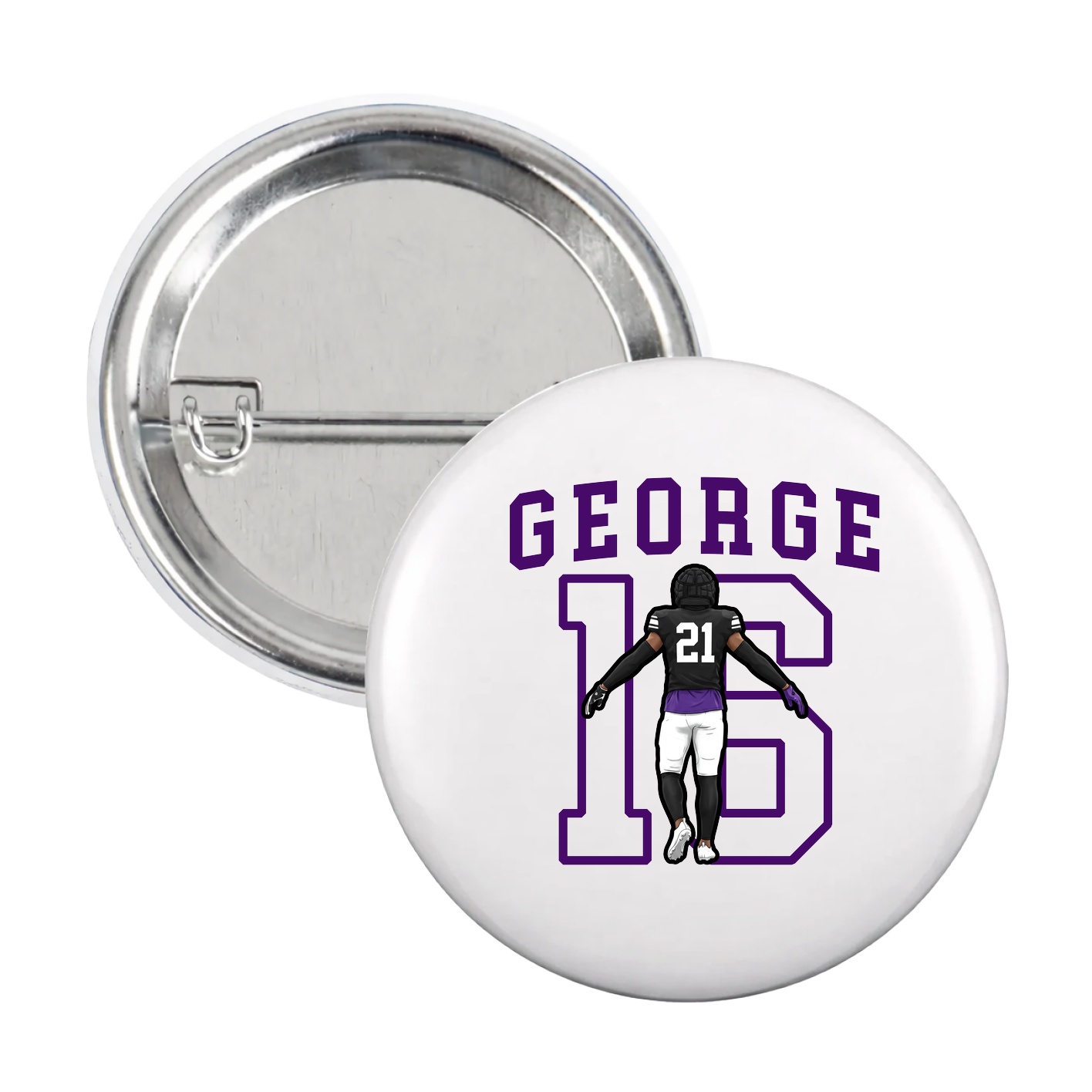 Game Day Button — Shirsey in White