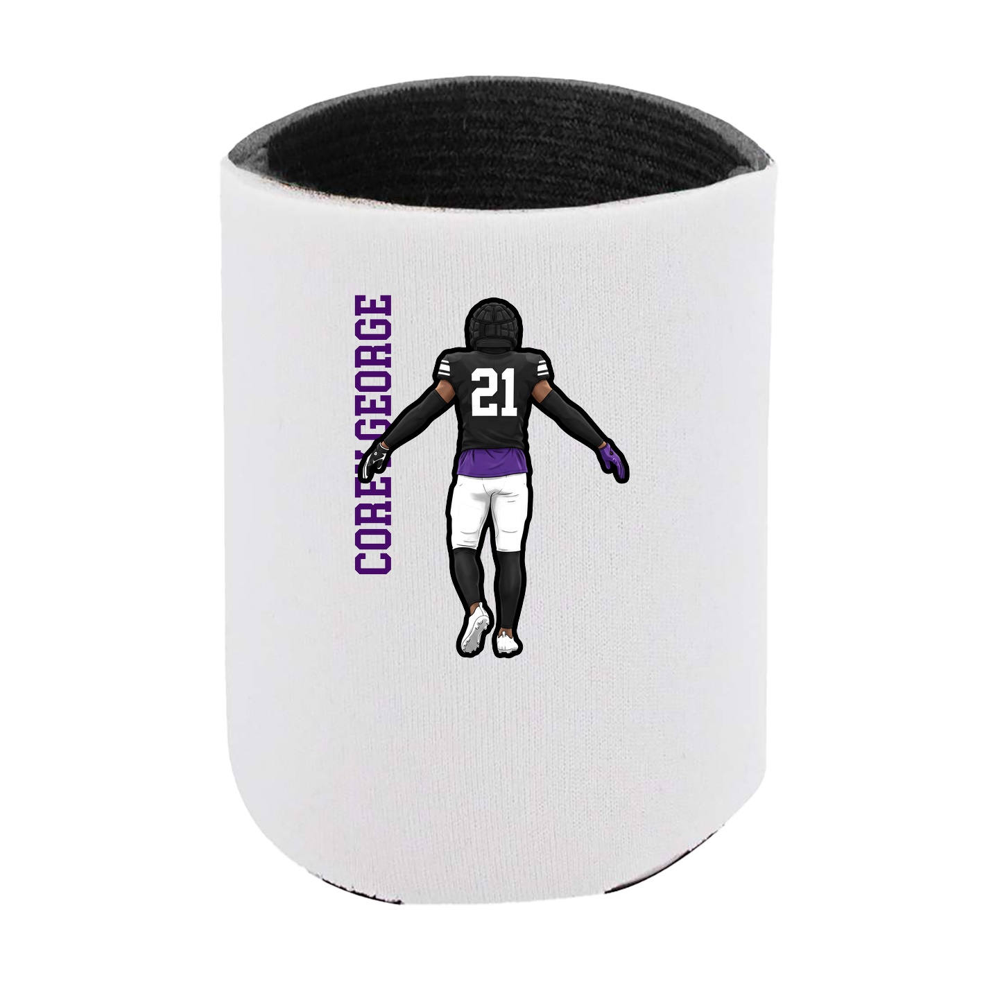 Can Holder — Name Vertical in White