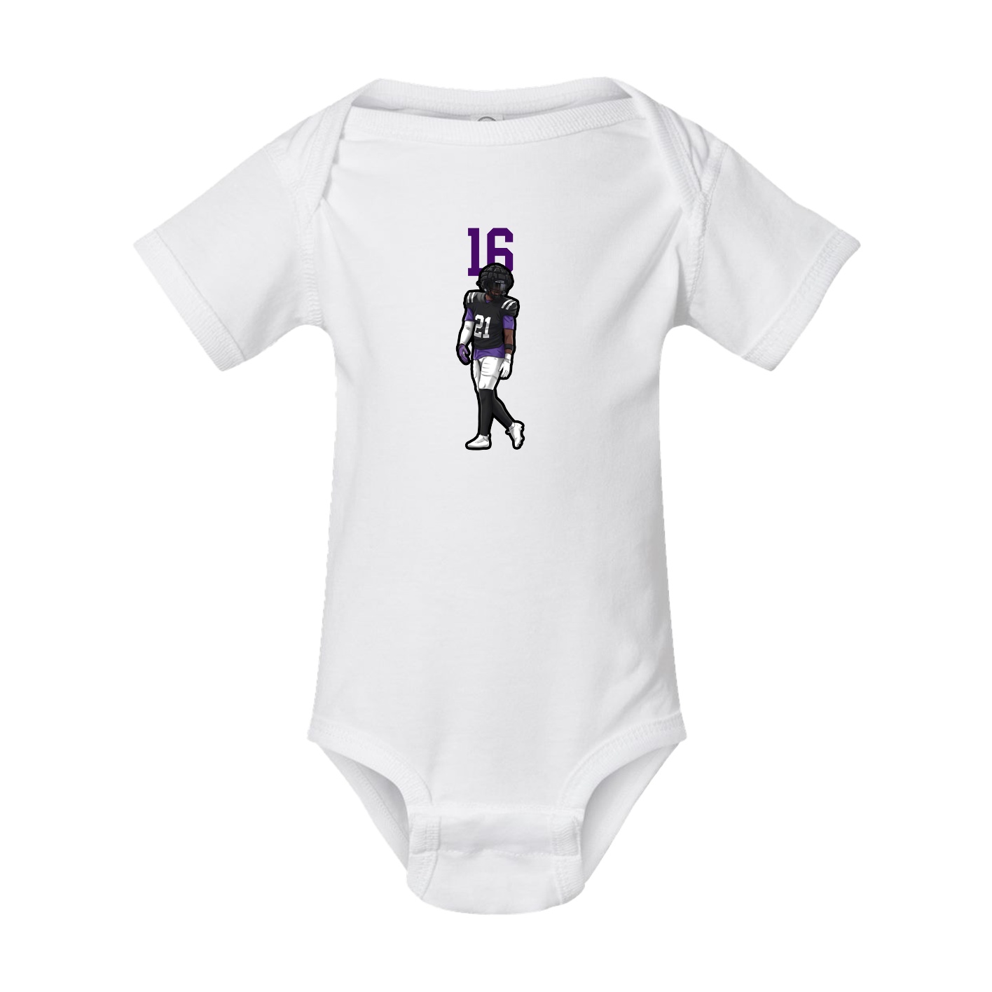 Baby Onesie — Number Top in White