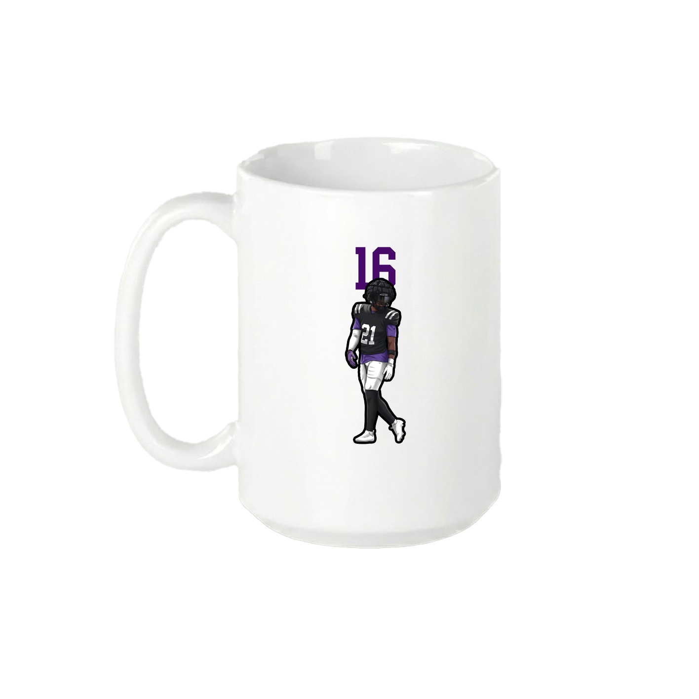 15oz Coffee Mug — Number Top in White