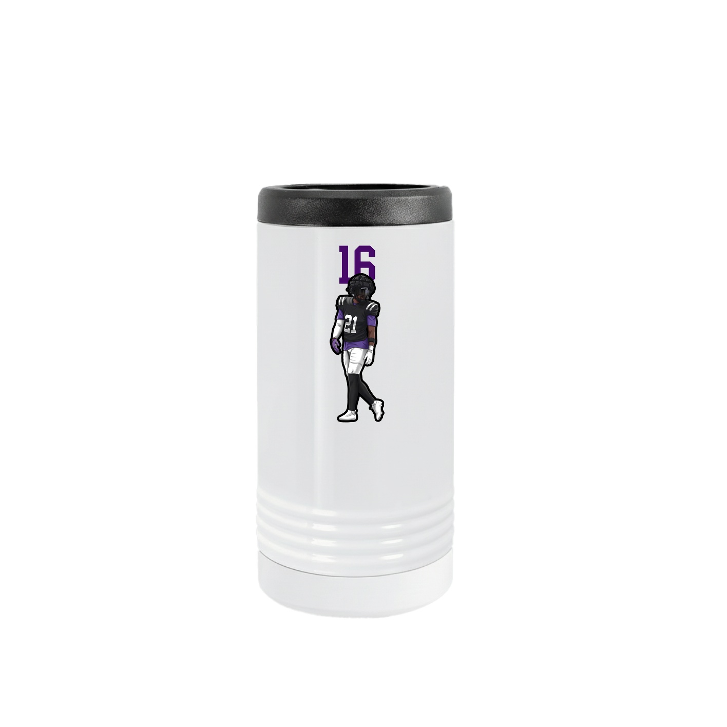 Slim Beverage Holder — Number Top in White