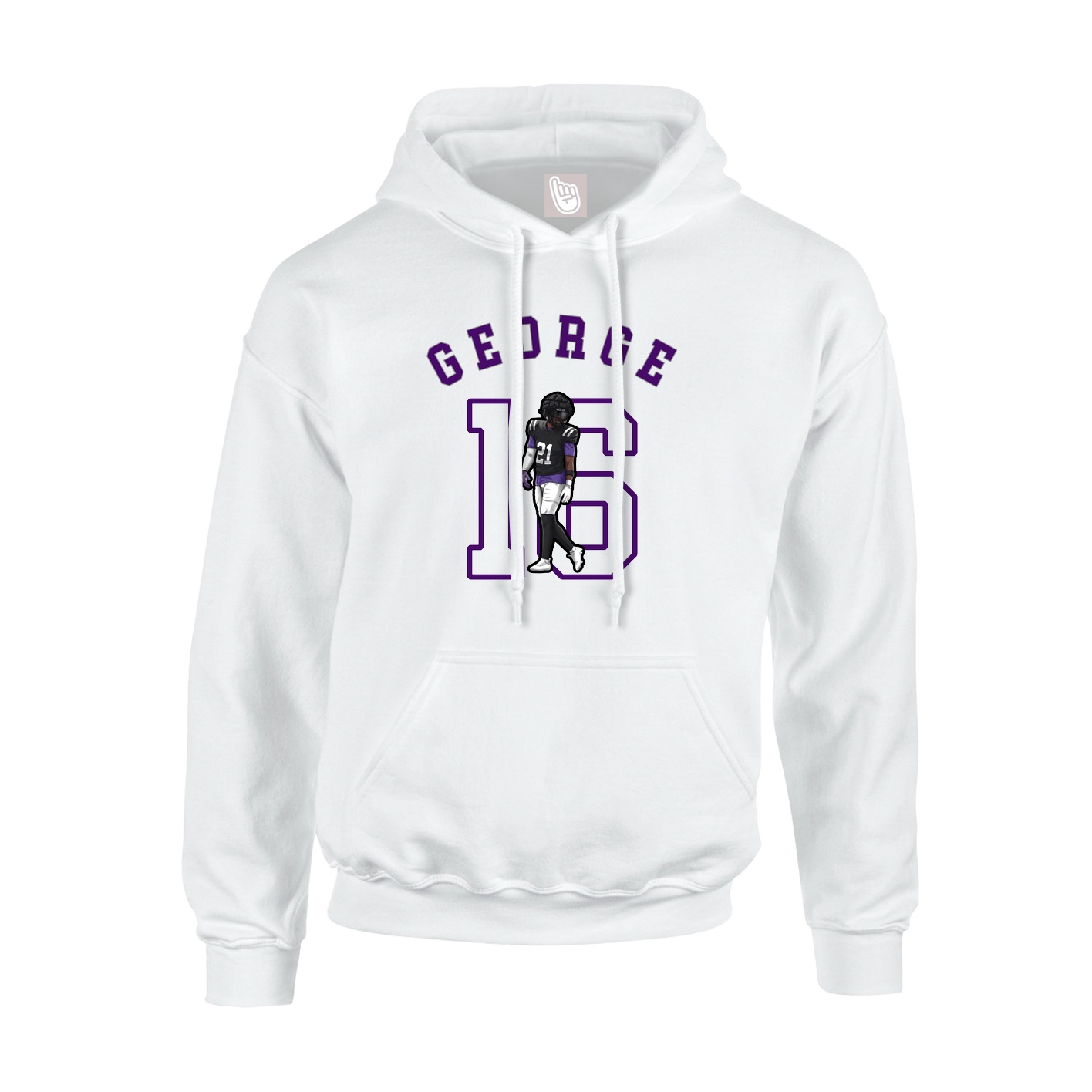 Hoodie — Shirsey Arch in White