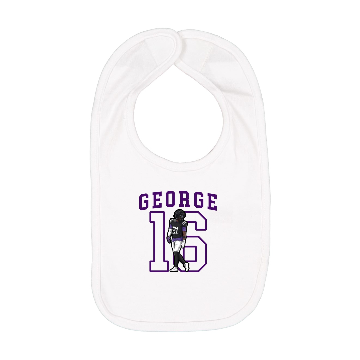 Infant Bib — Shirsey in White