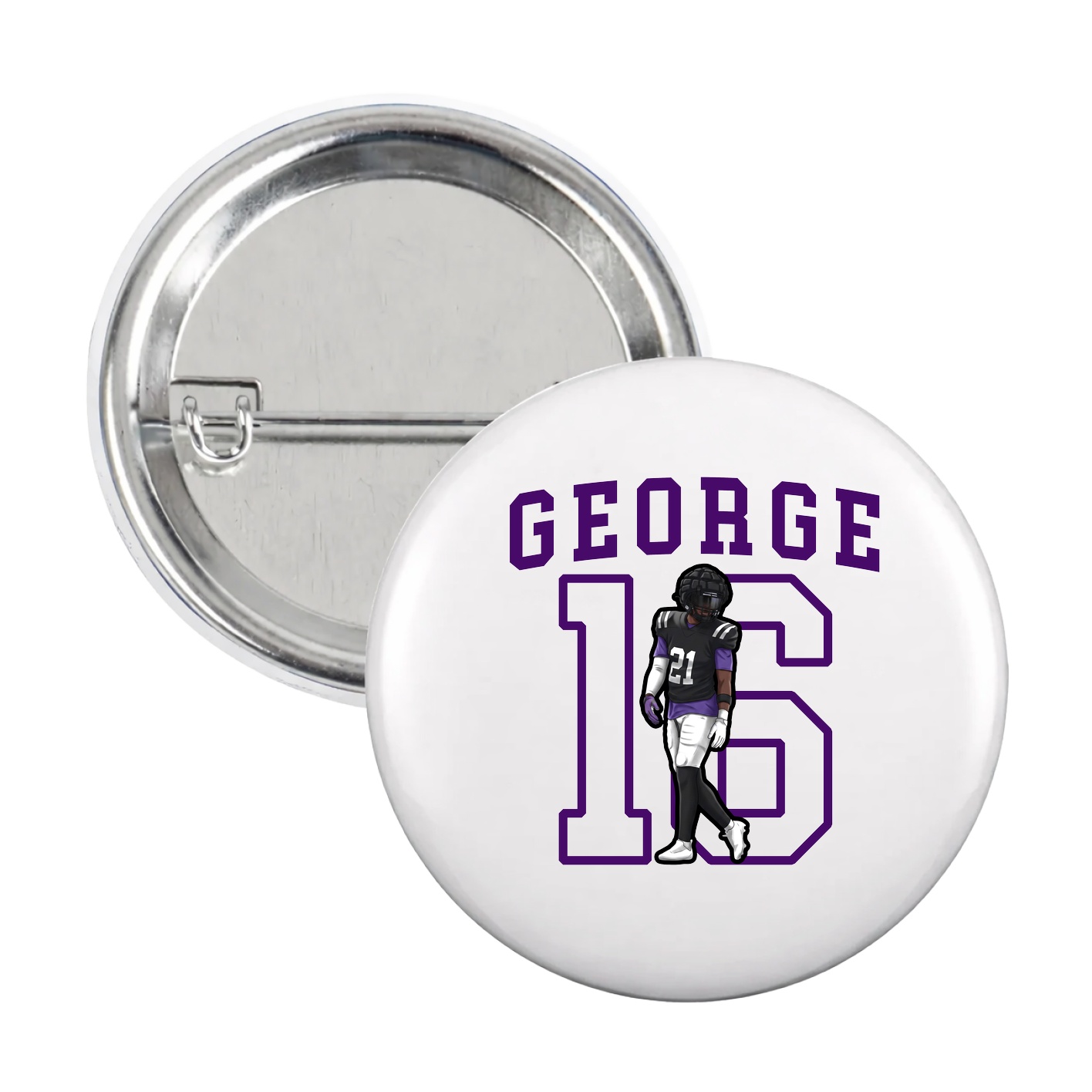 Game Day Button — Shirsey in White