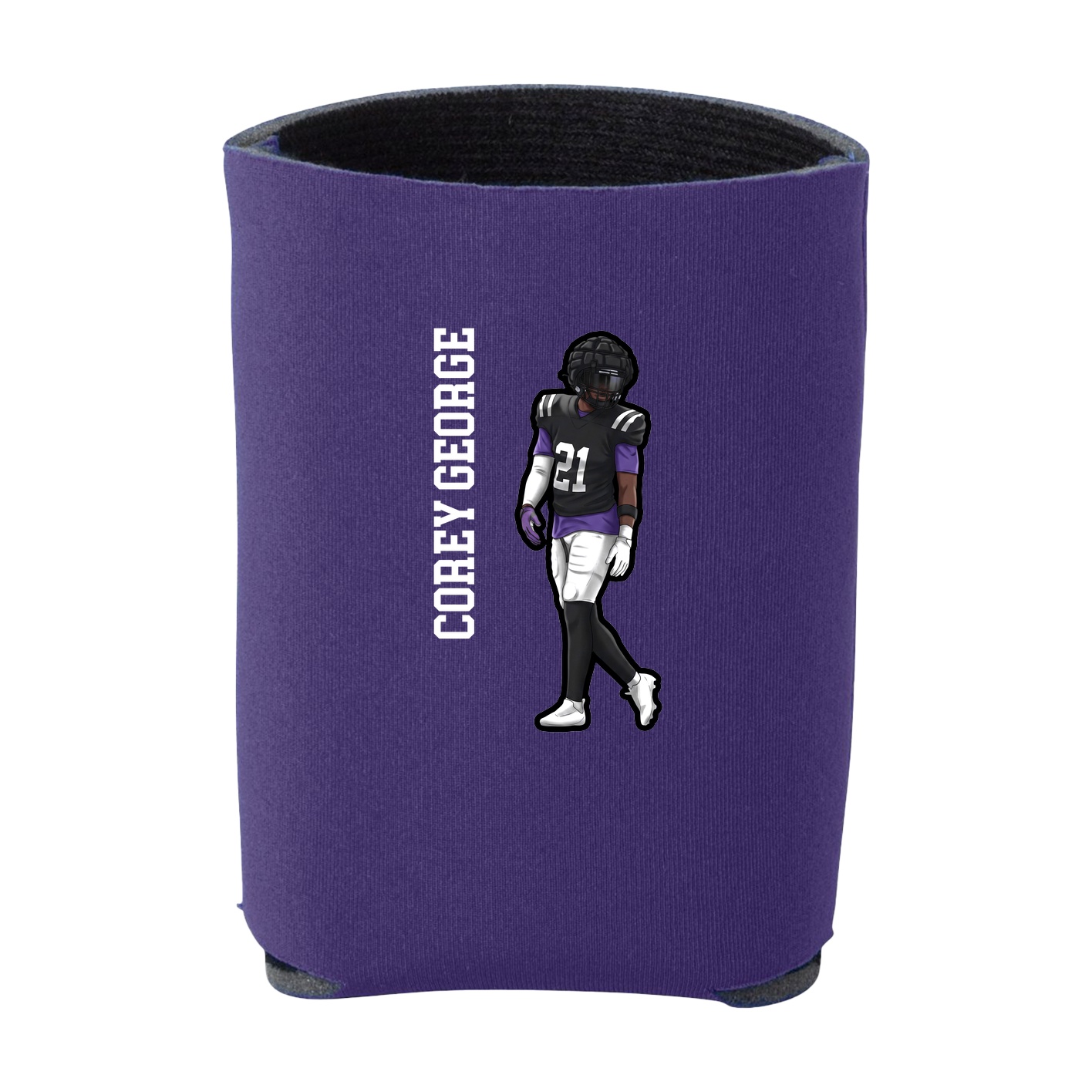 Can Holder — Name Vertical in Purple