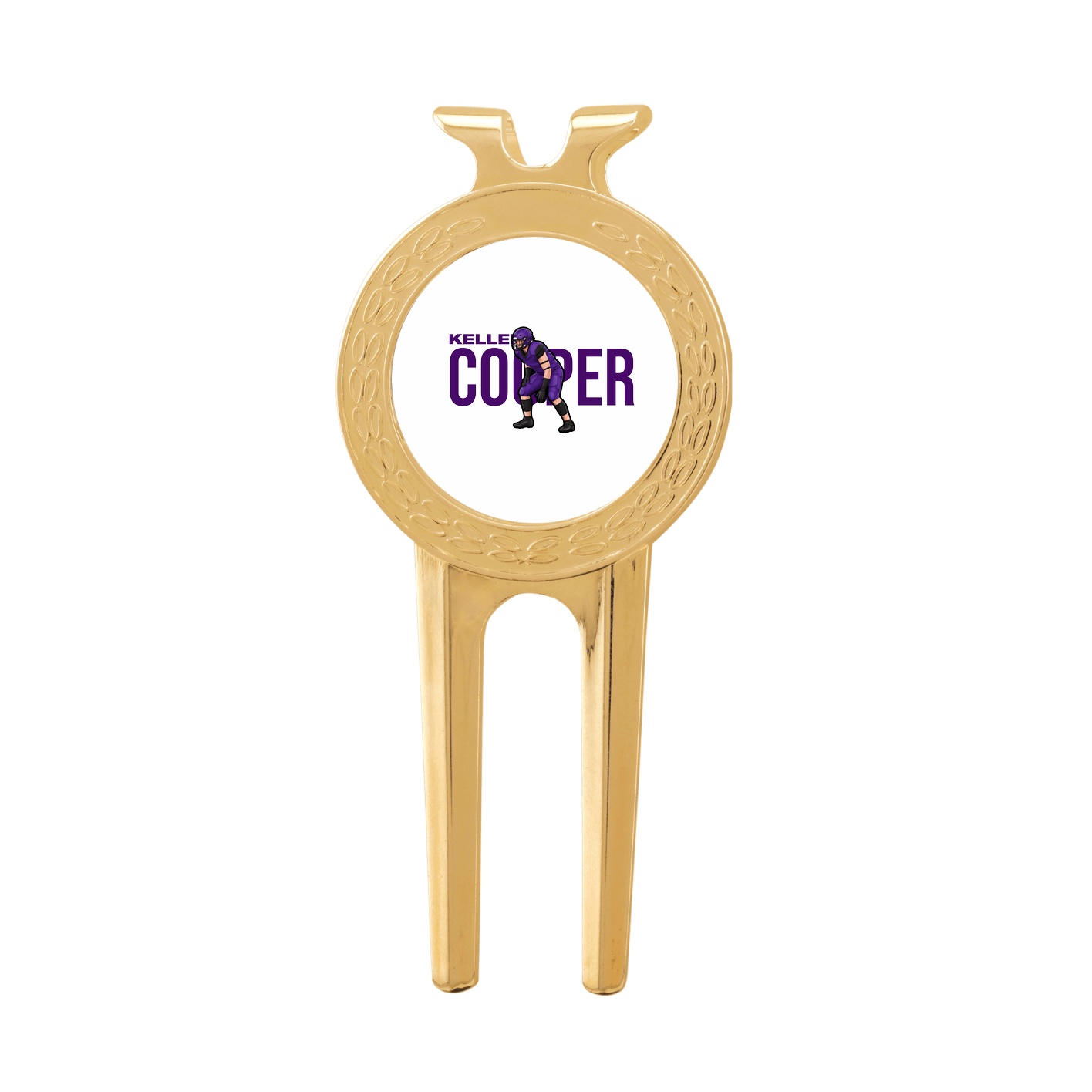 Divot Tool with Ball Marker — Player Name in Classic