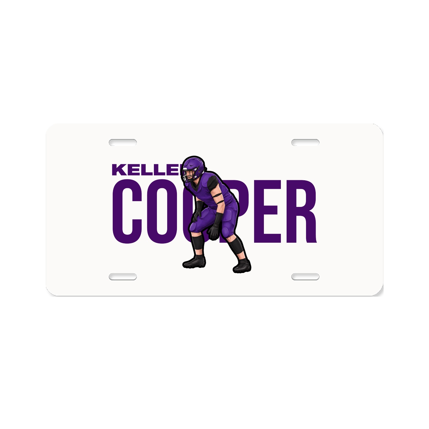 License Plate — Player Name in Classic