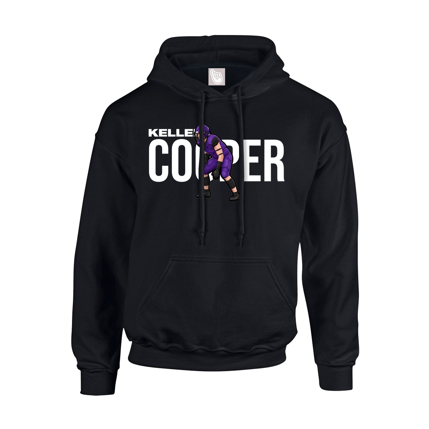 Youth Hoodie — Player Name in Black