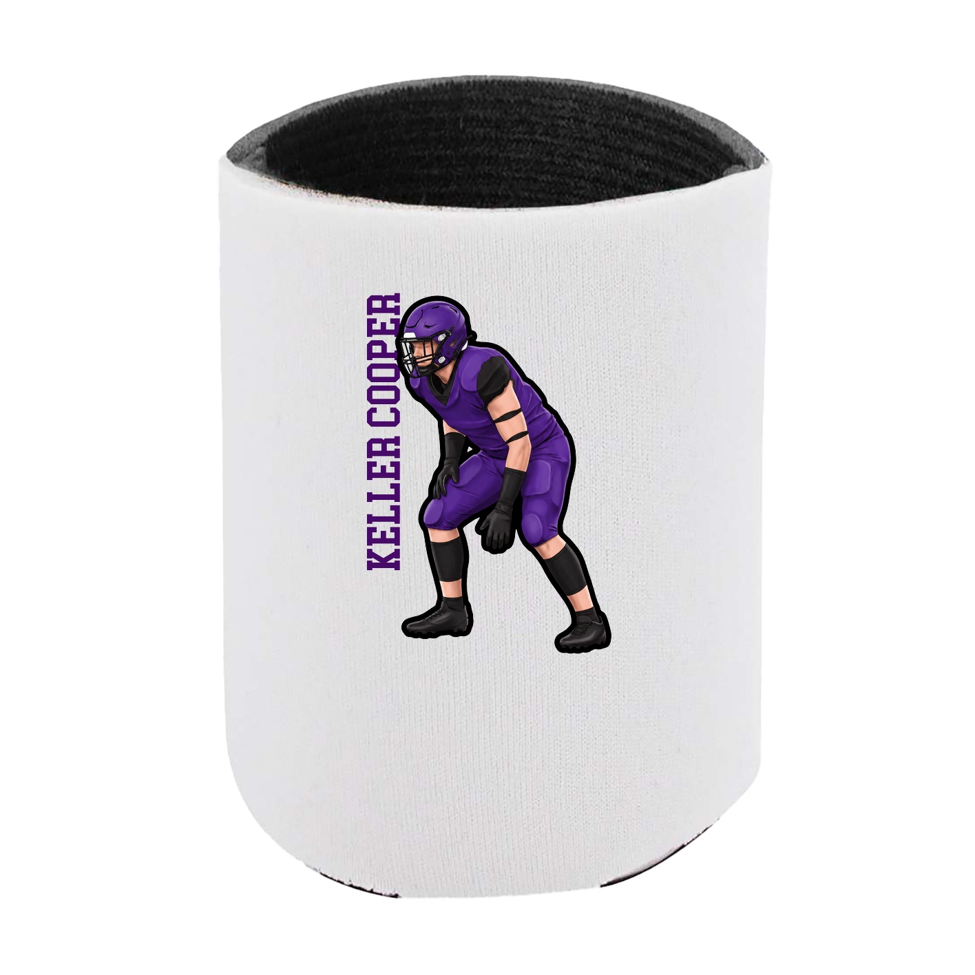 Can Holder — Name Vertical in White