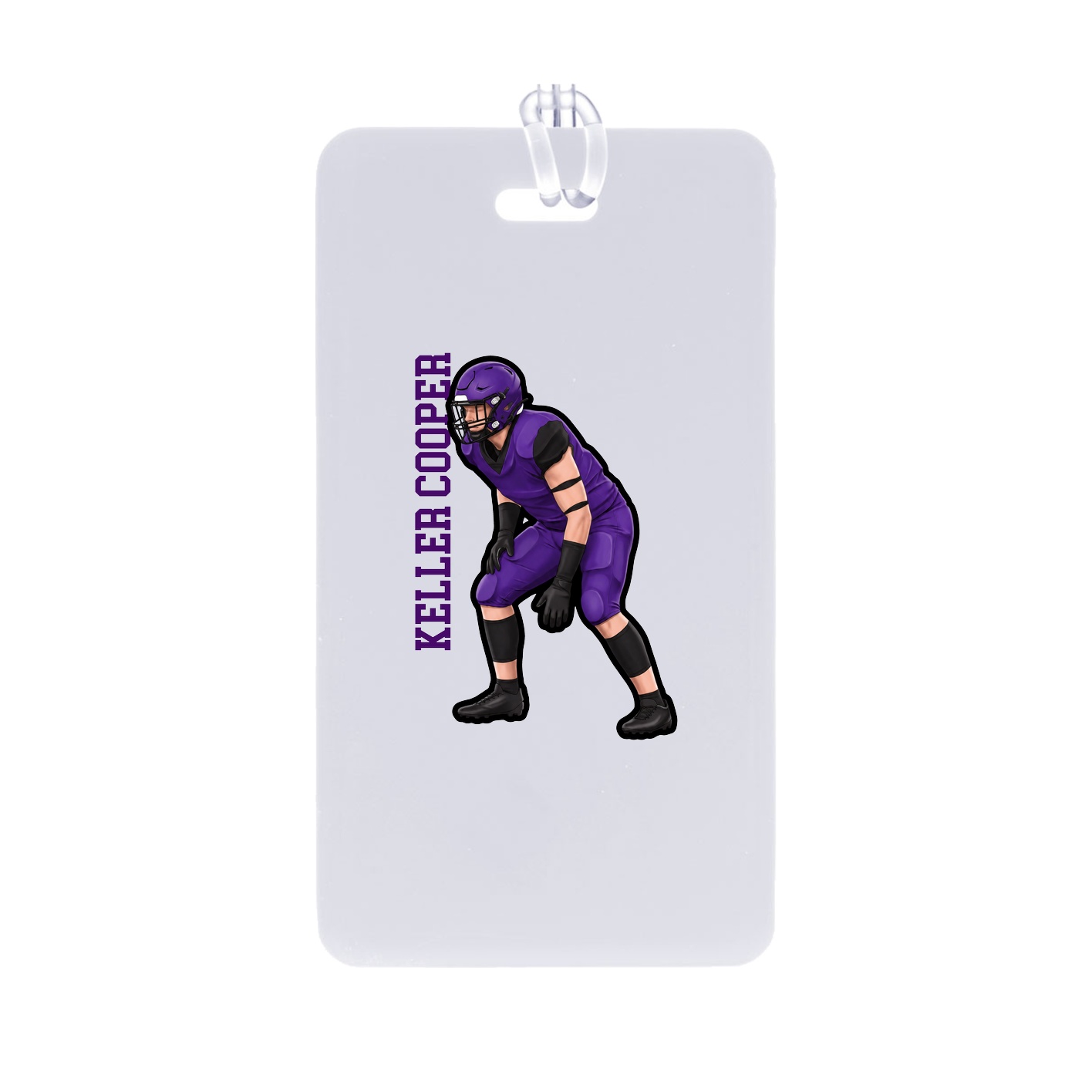 Bag Tag — Name Vertical in Classic