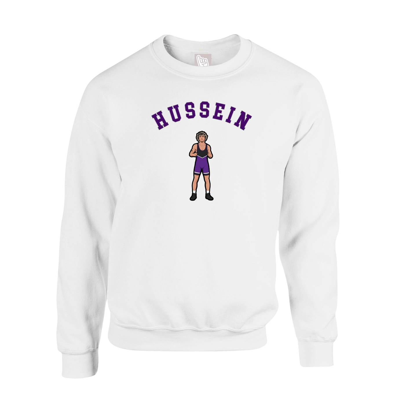 Fleece Crew — Shirsey Arch in White