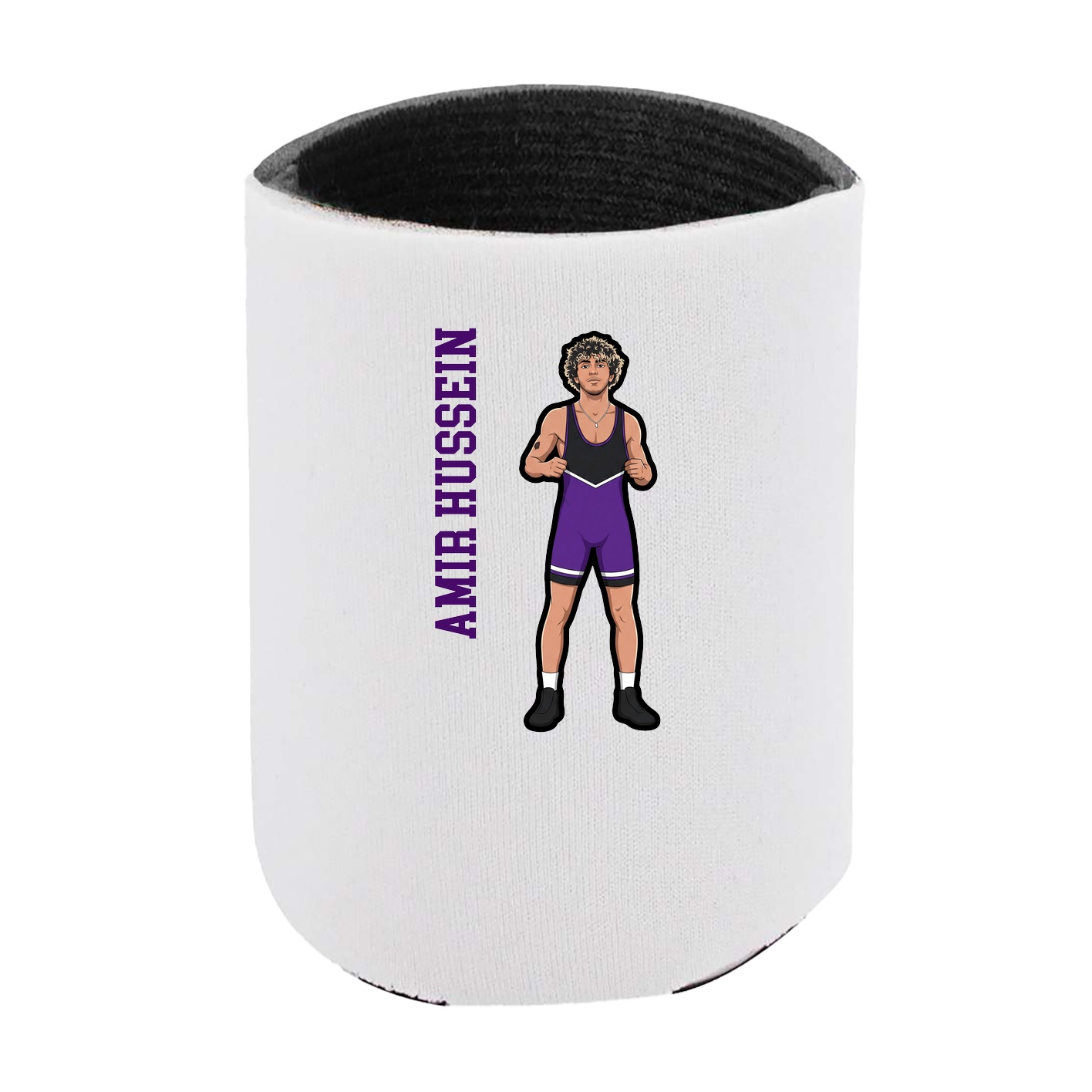 Can Holder — Name Vertical in White