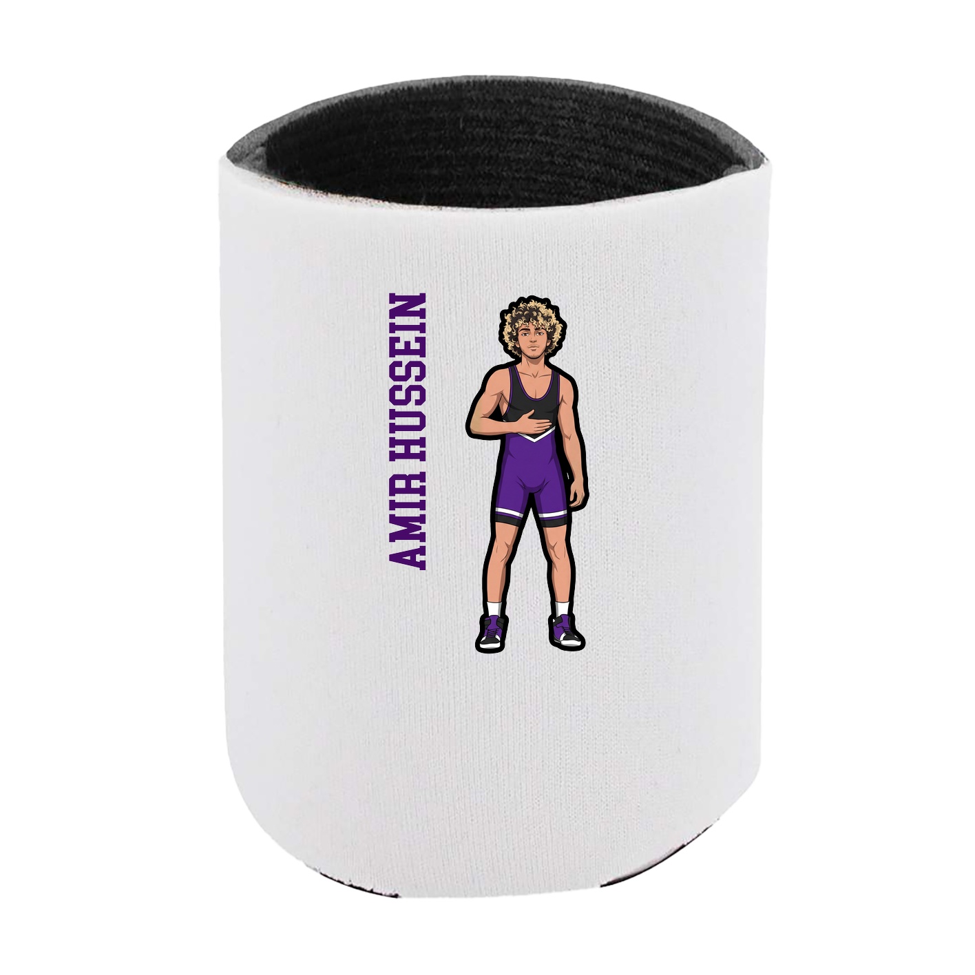 Can Holder — Name Vertical in White