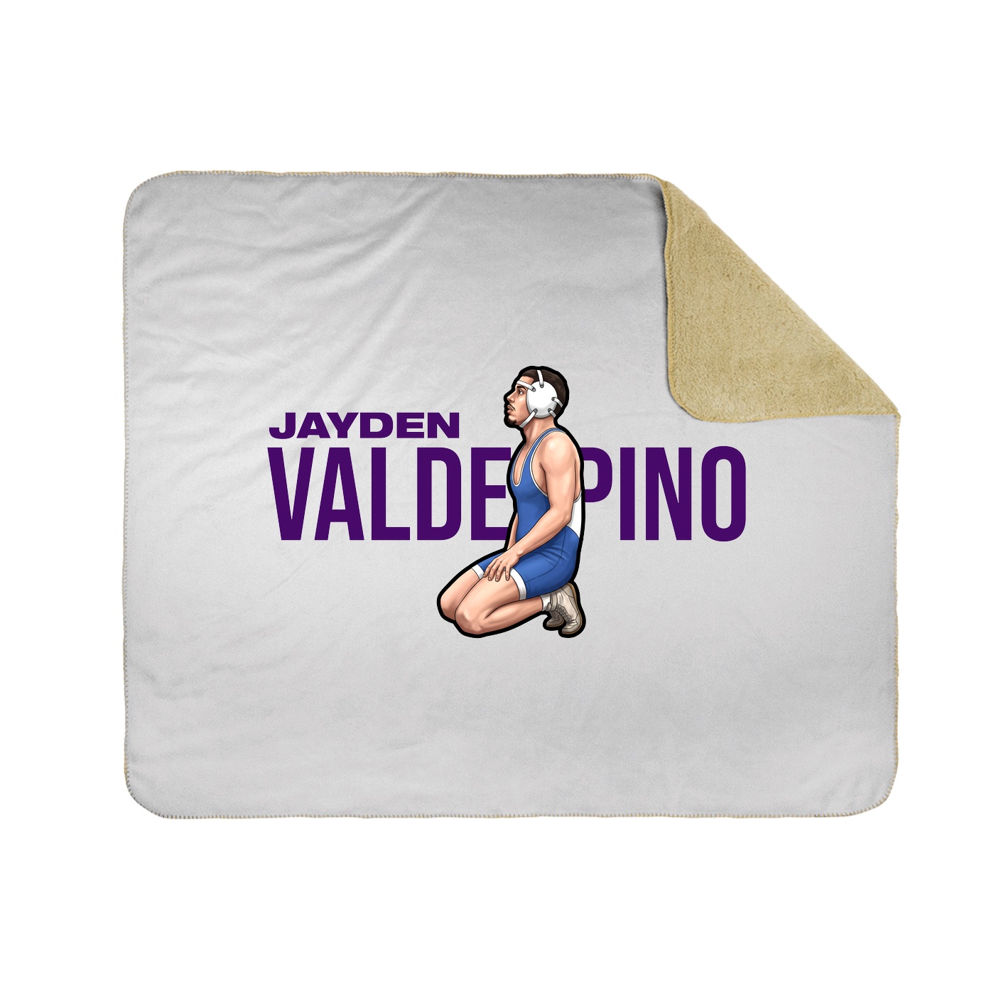 Throw Blanket — Player Name in White