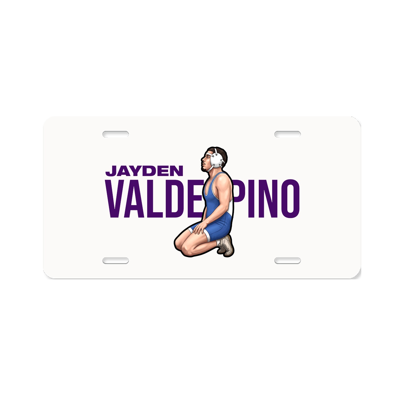 License Plate — Player Name in Classic
