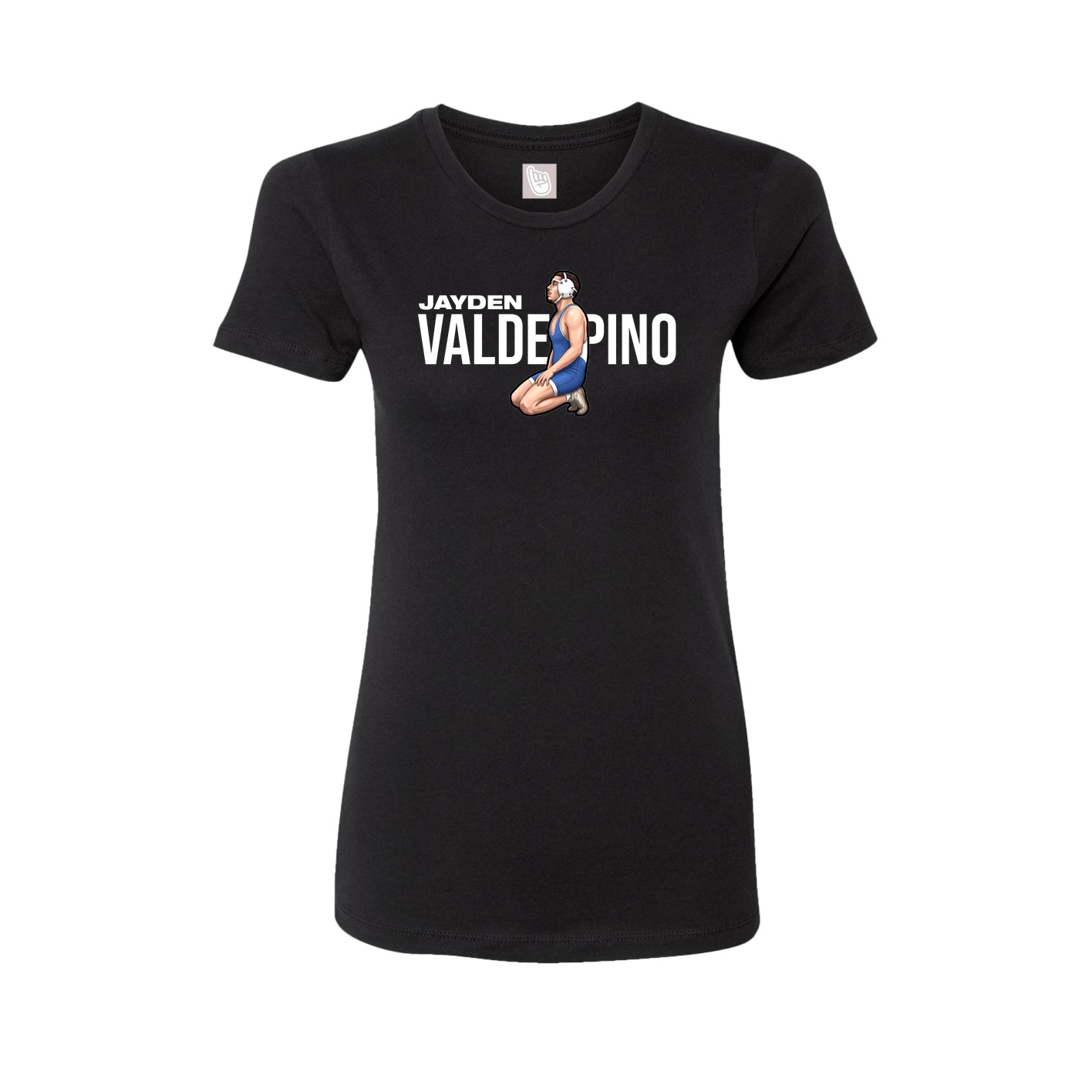 Fitted Women's Tee — Player Name in Black