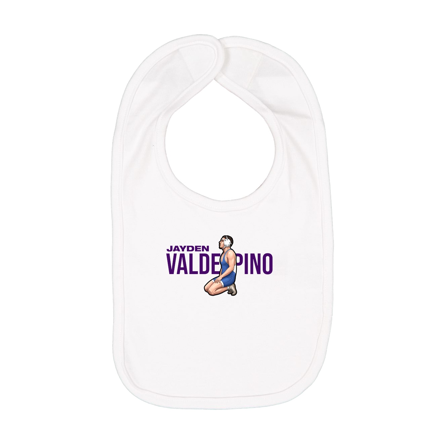 Infant Bib — Player Name in White