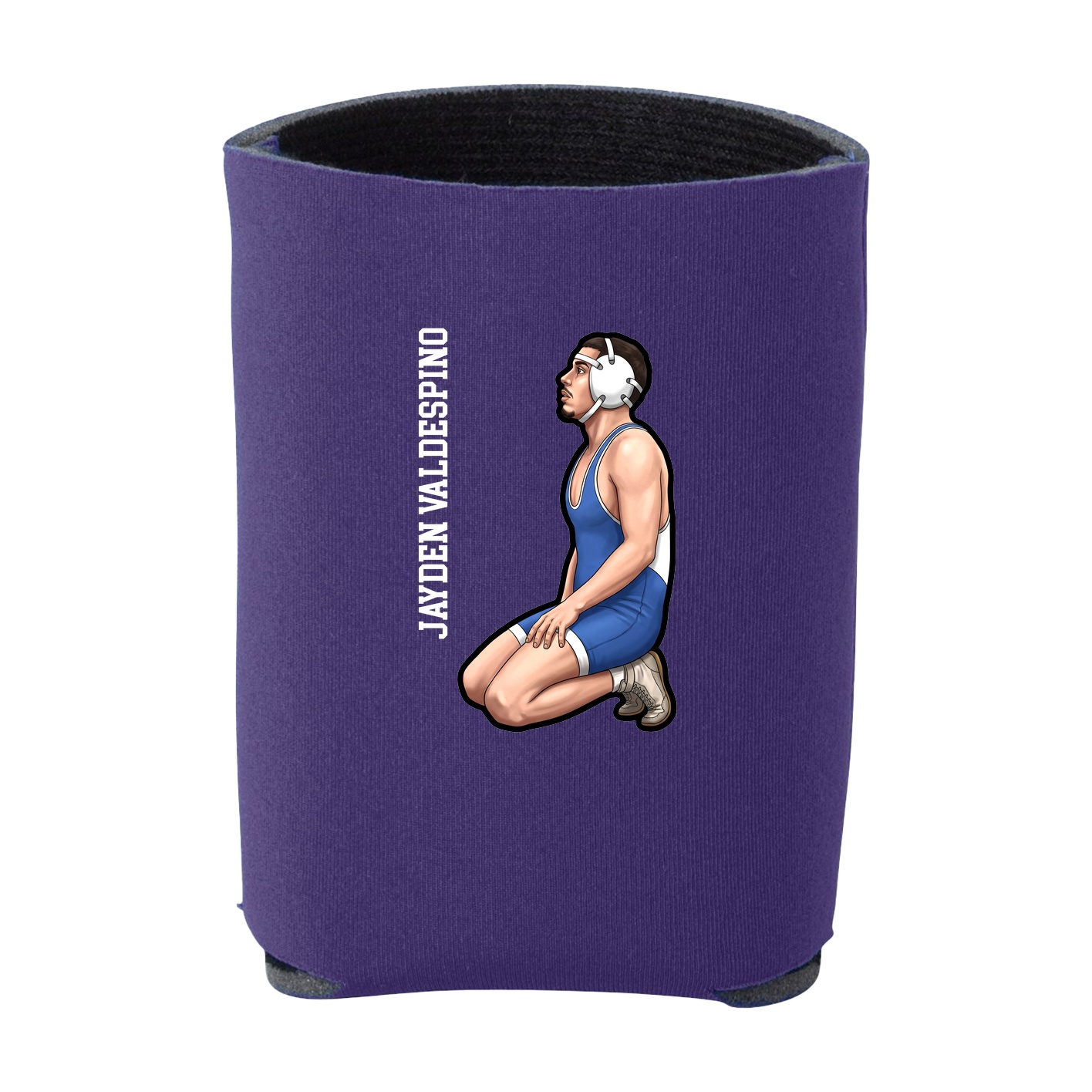Can Holder — Name Vertical in Purple