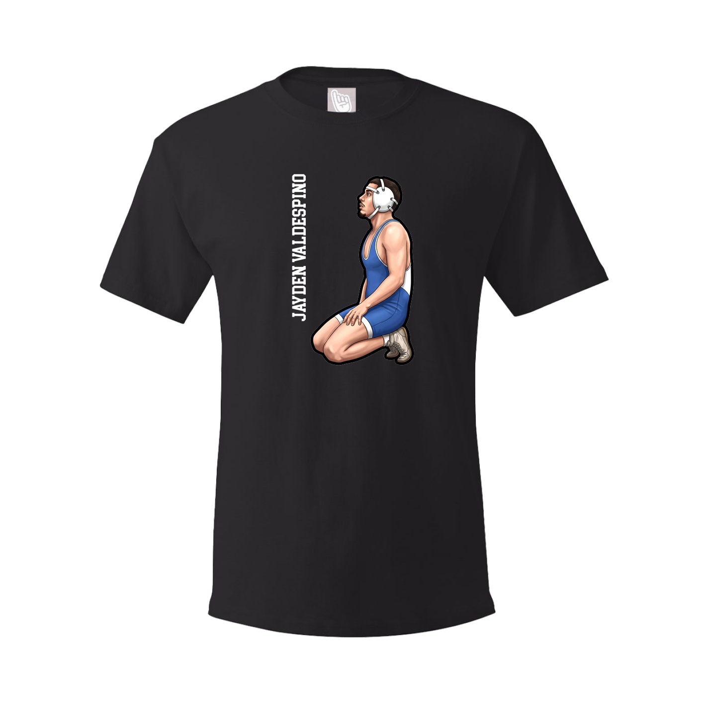 Tee — Name Vertical in Black