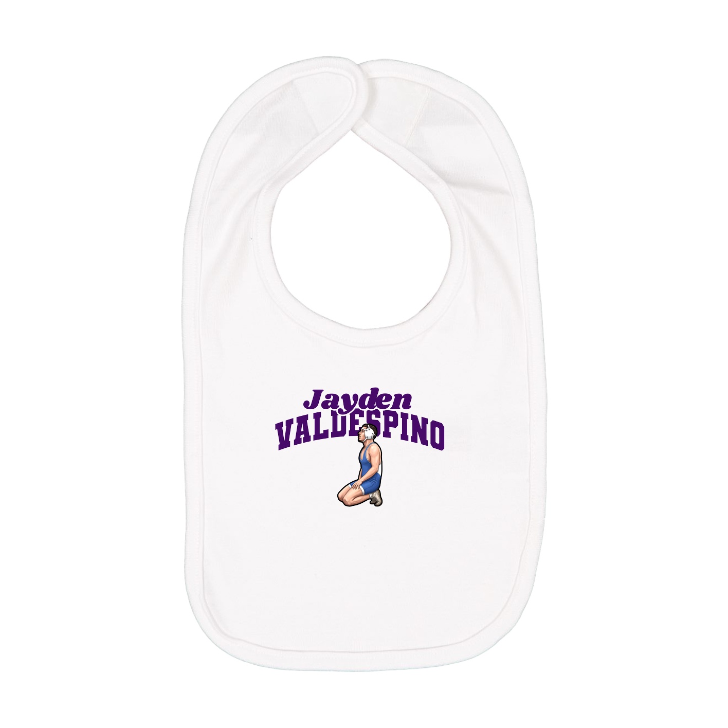 Infant Bib — Signature Arch in White