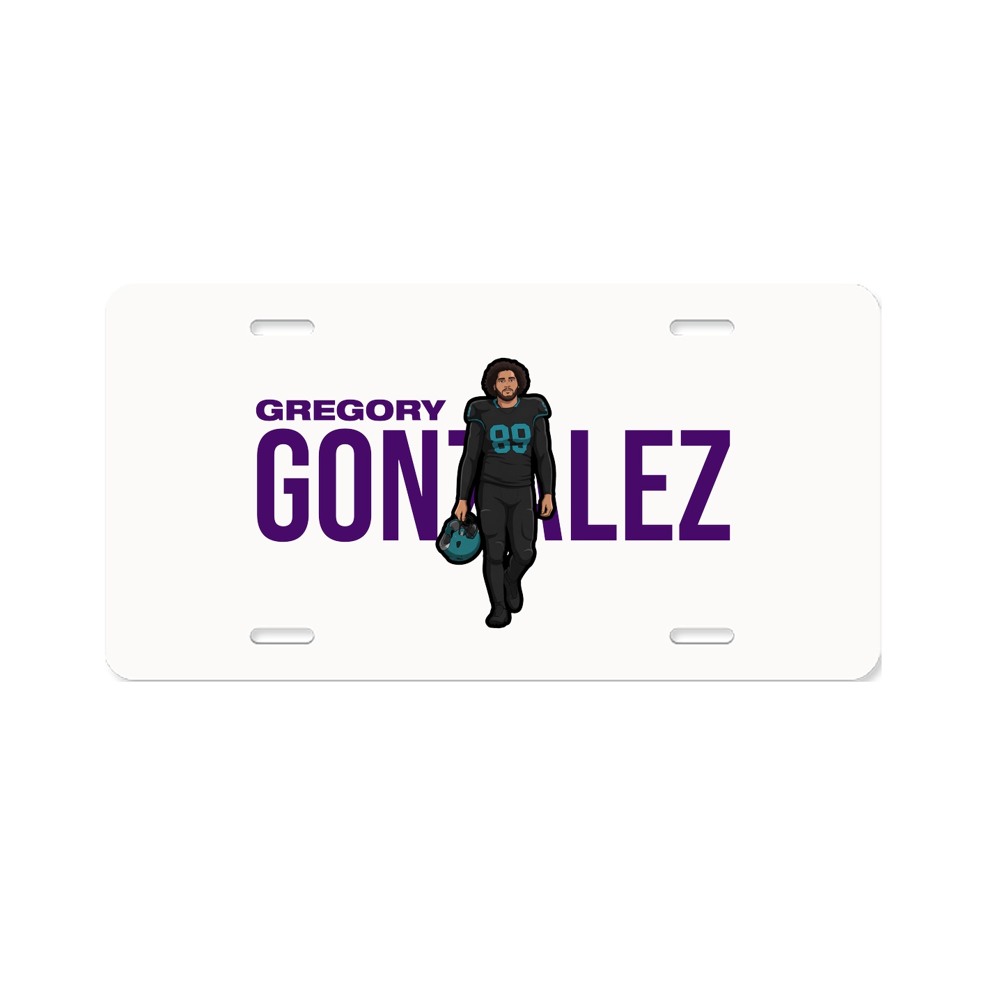 License Plate — Player Name in Classic
