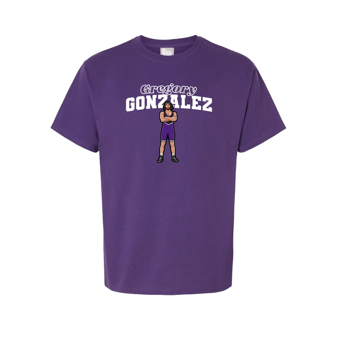 Youth Tee — Name Arch in Purple