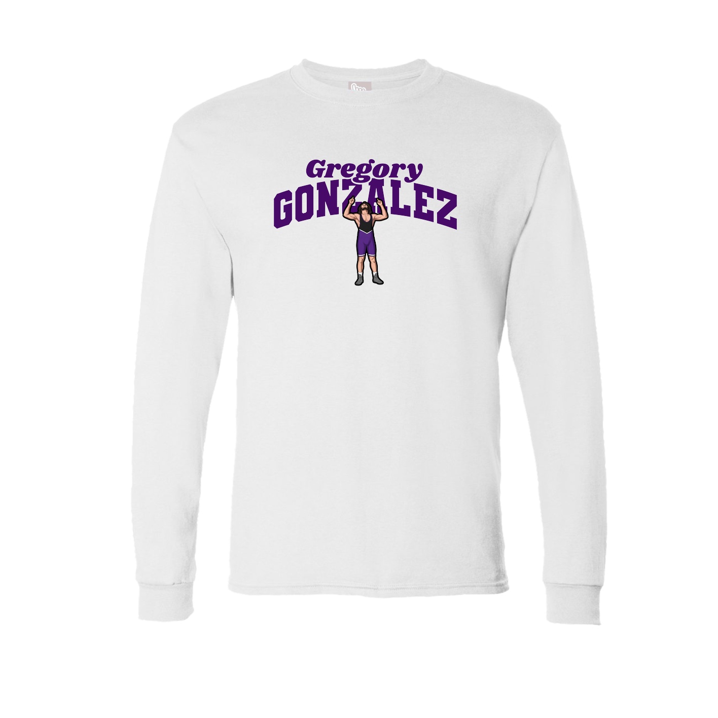 Long Sleeve Tee — Signature Arch in White