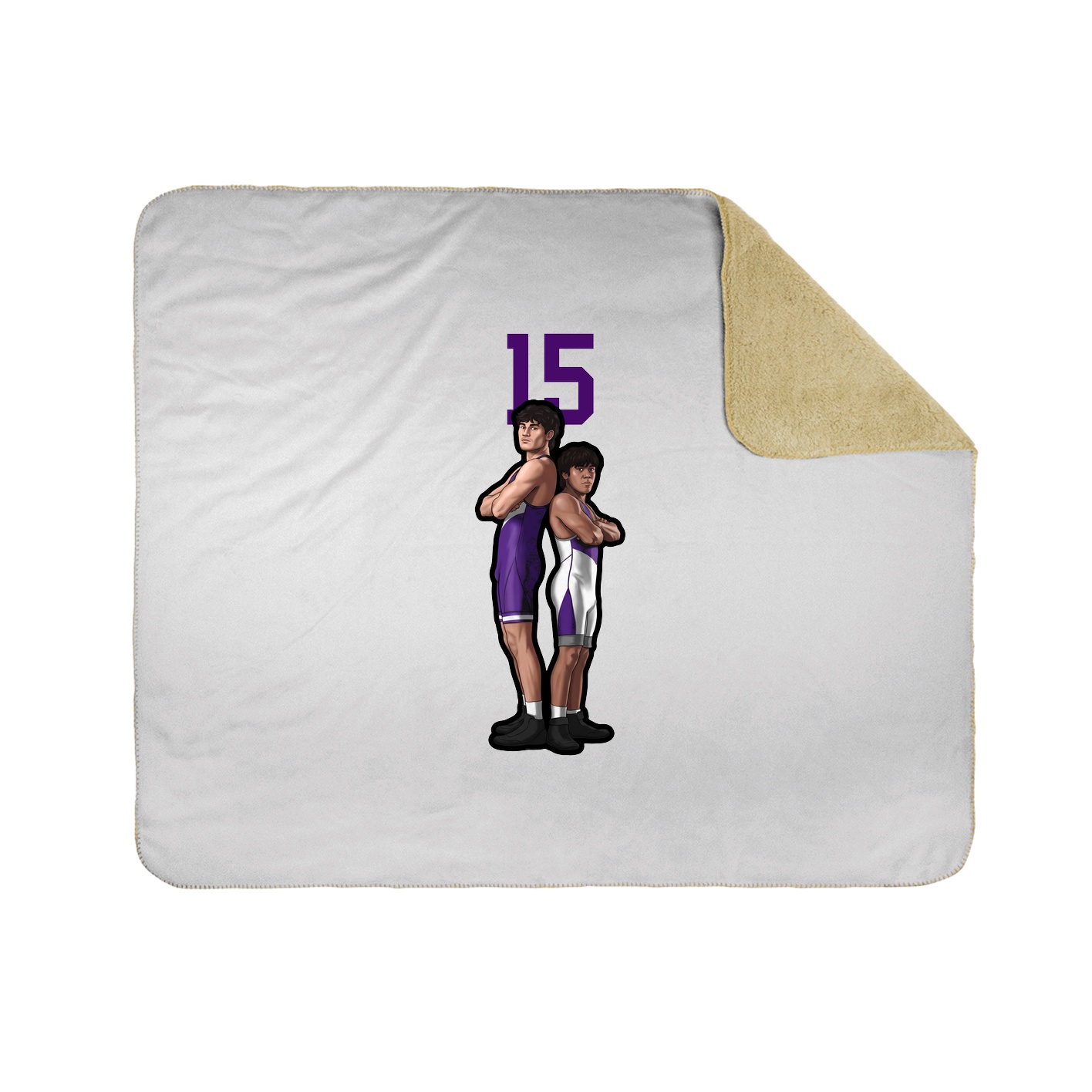 Throw Blanket — Number Top in White