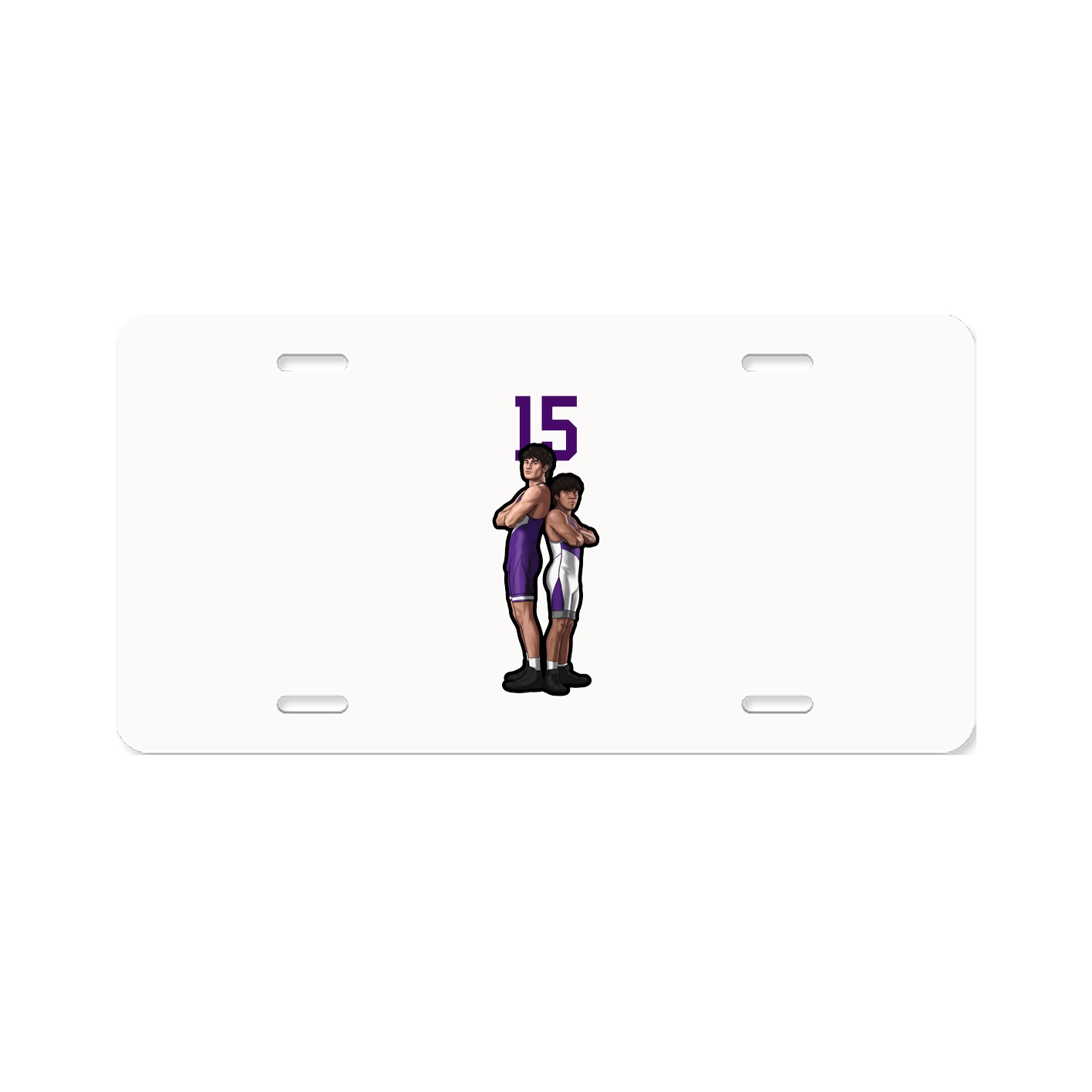 License Plate — Number Top in Classic
