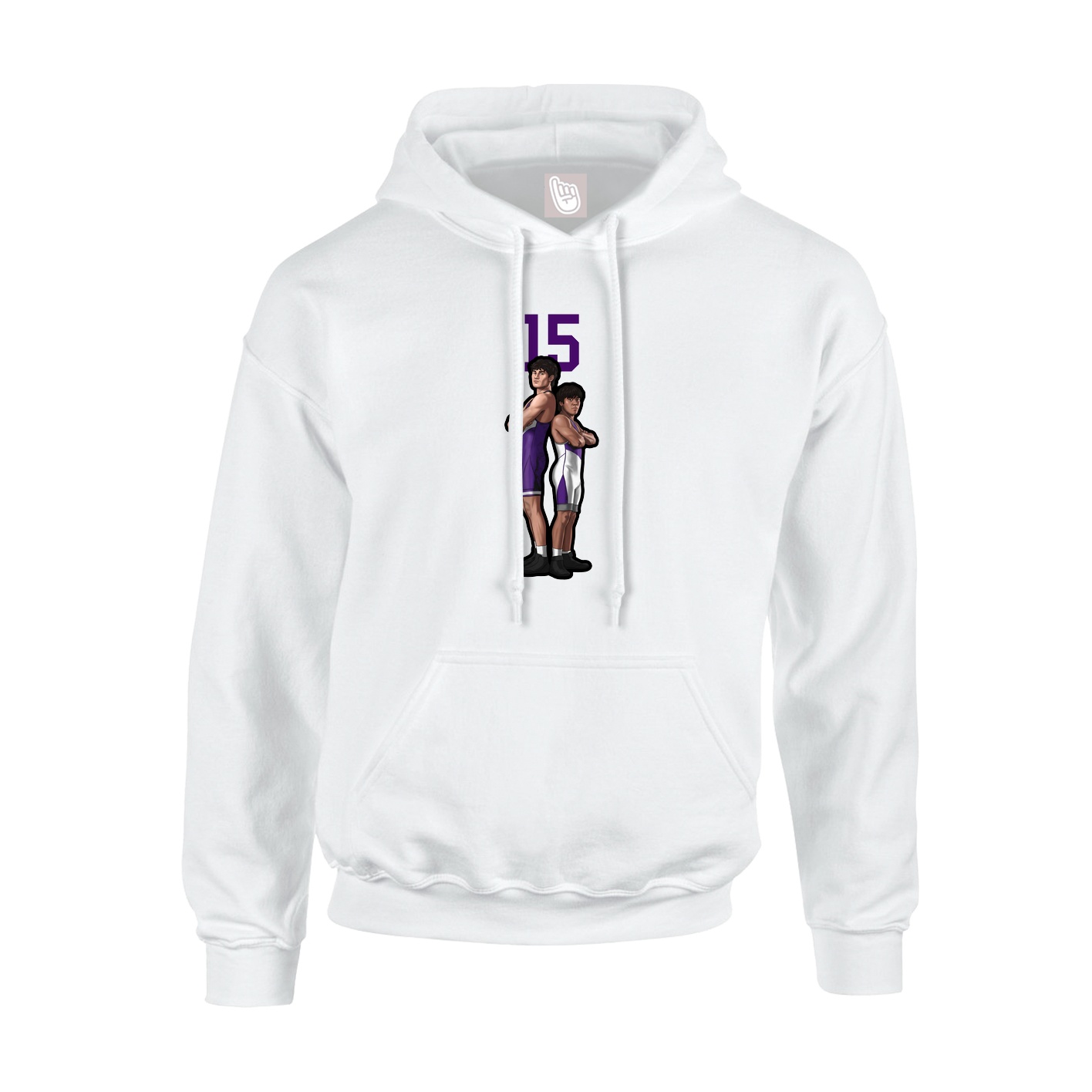 Hoodie — Number Top in White